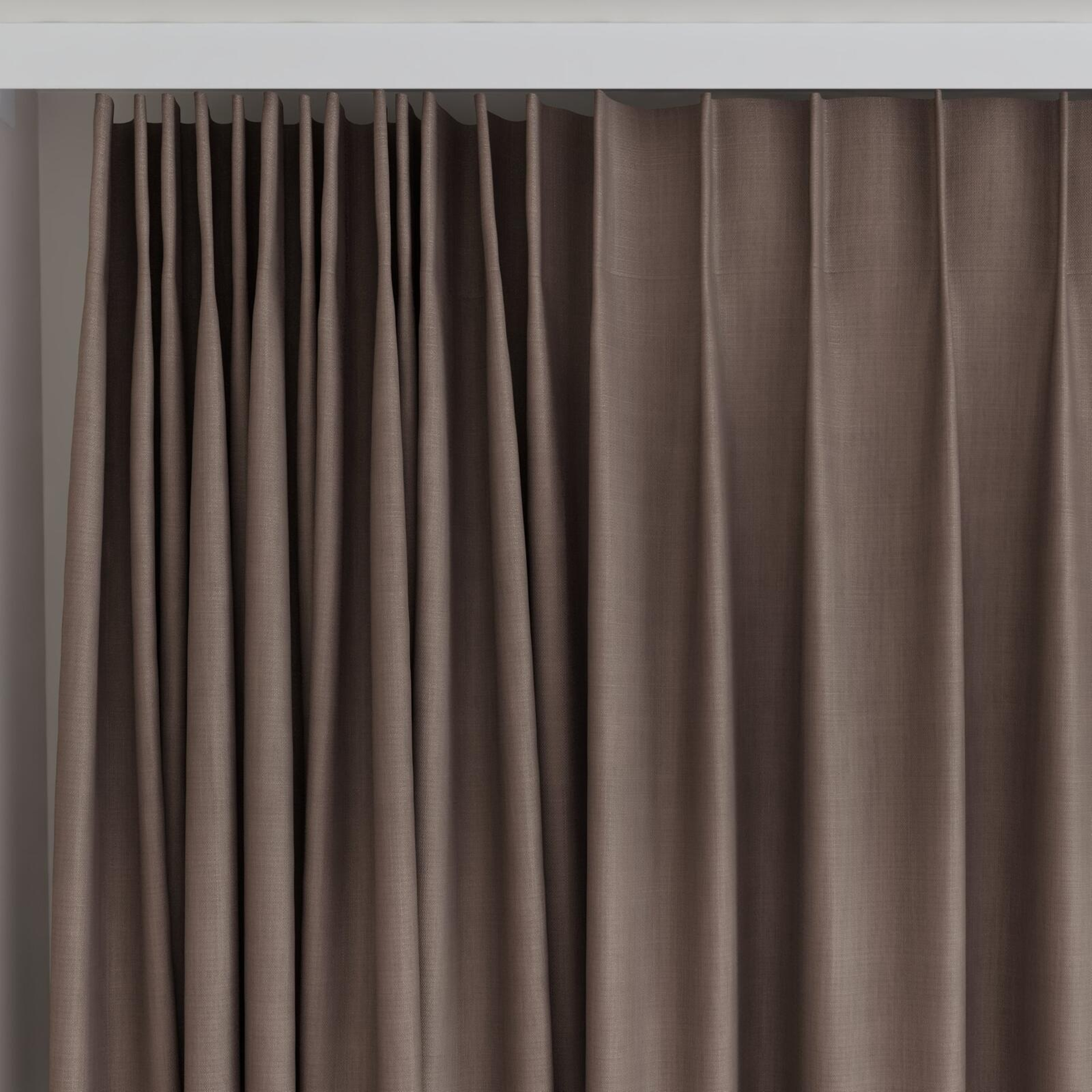 Top view of Lexicon Bison, on curtain rail