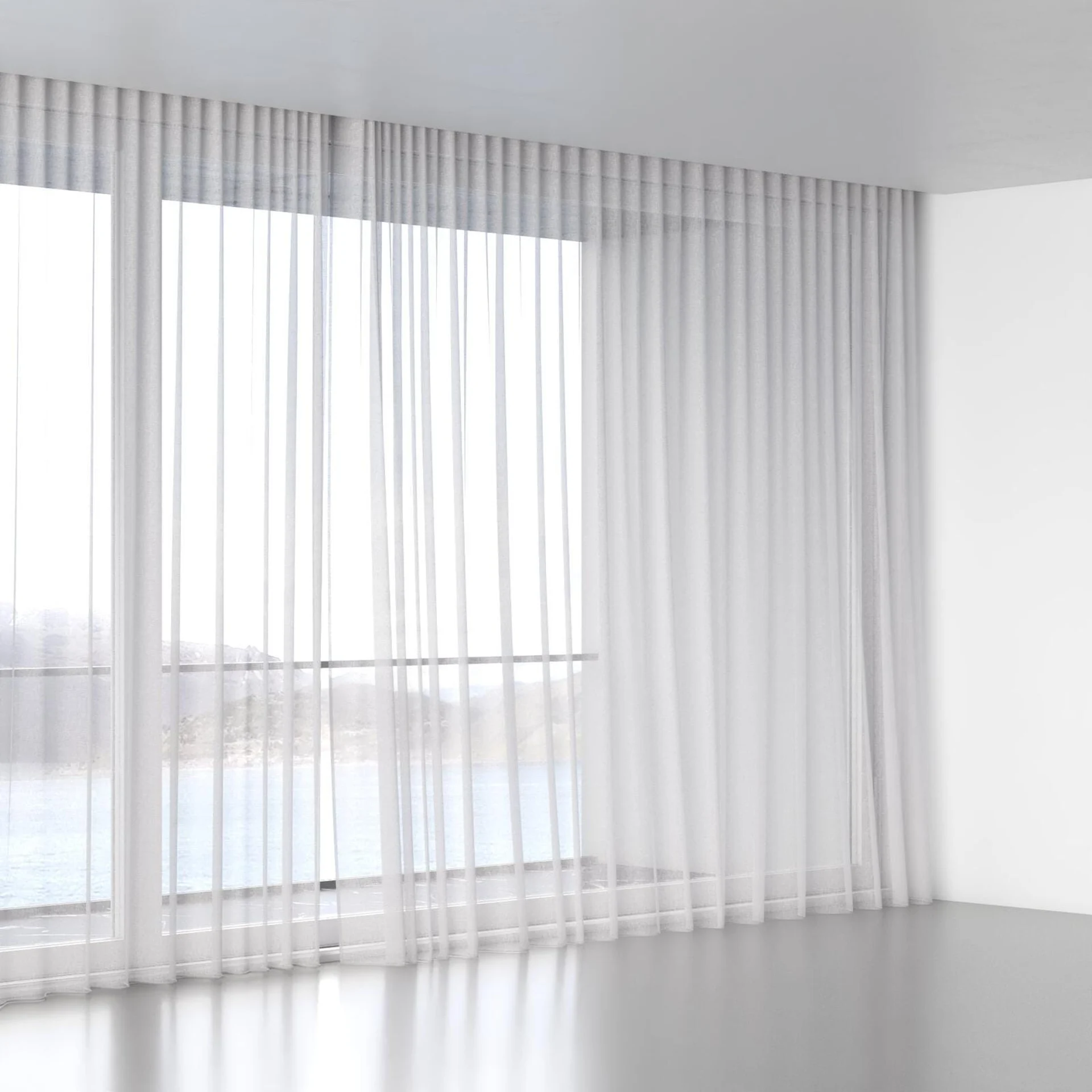 Full view of Elevate Paper, wave pleat