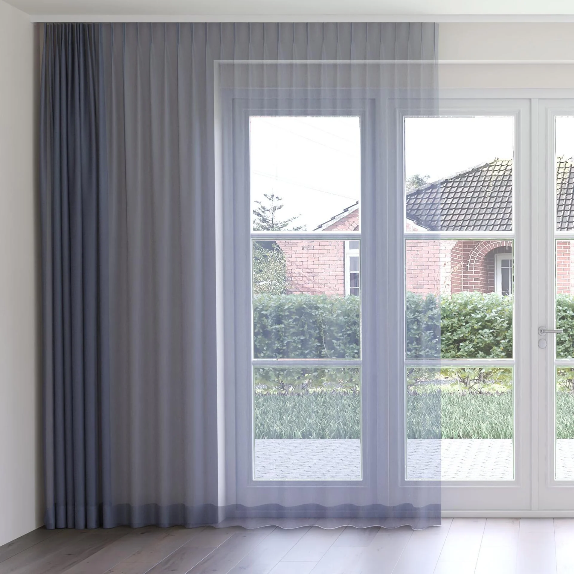 Front view of Sardinia Ocean, on curtain rail