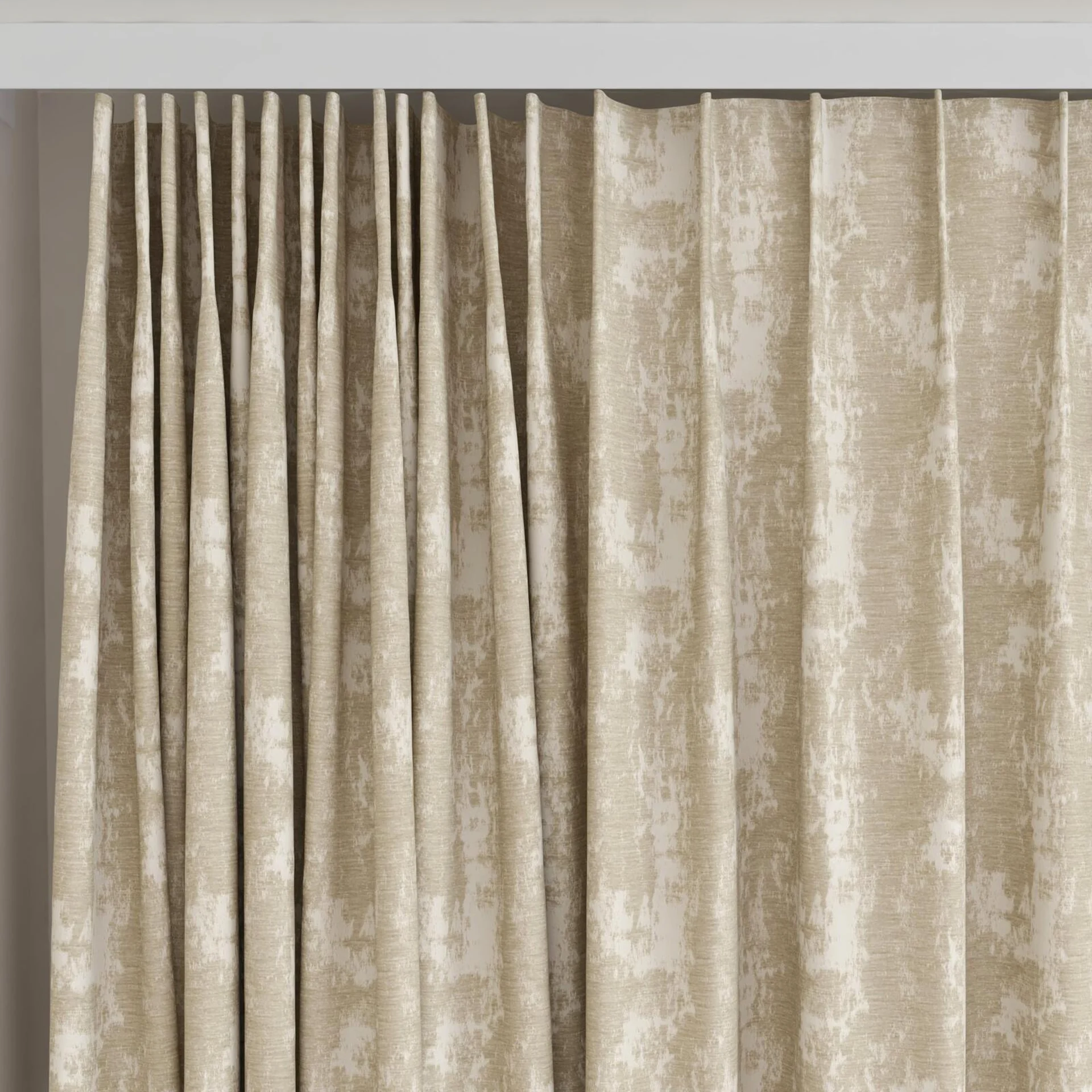 Top view of Innovation Oyster, on curtain rail