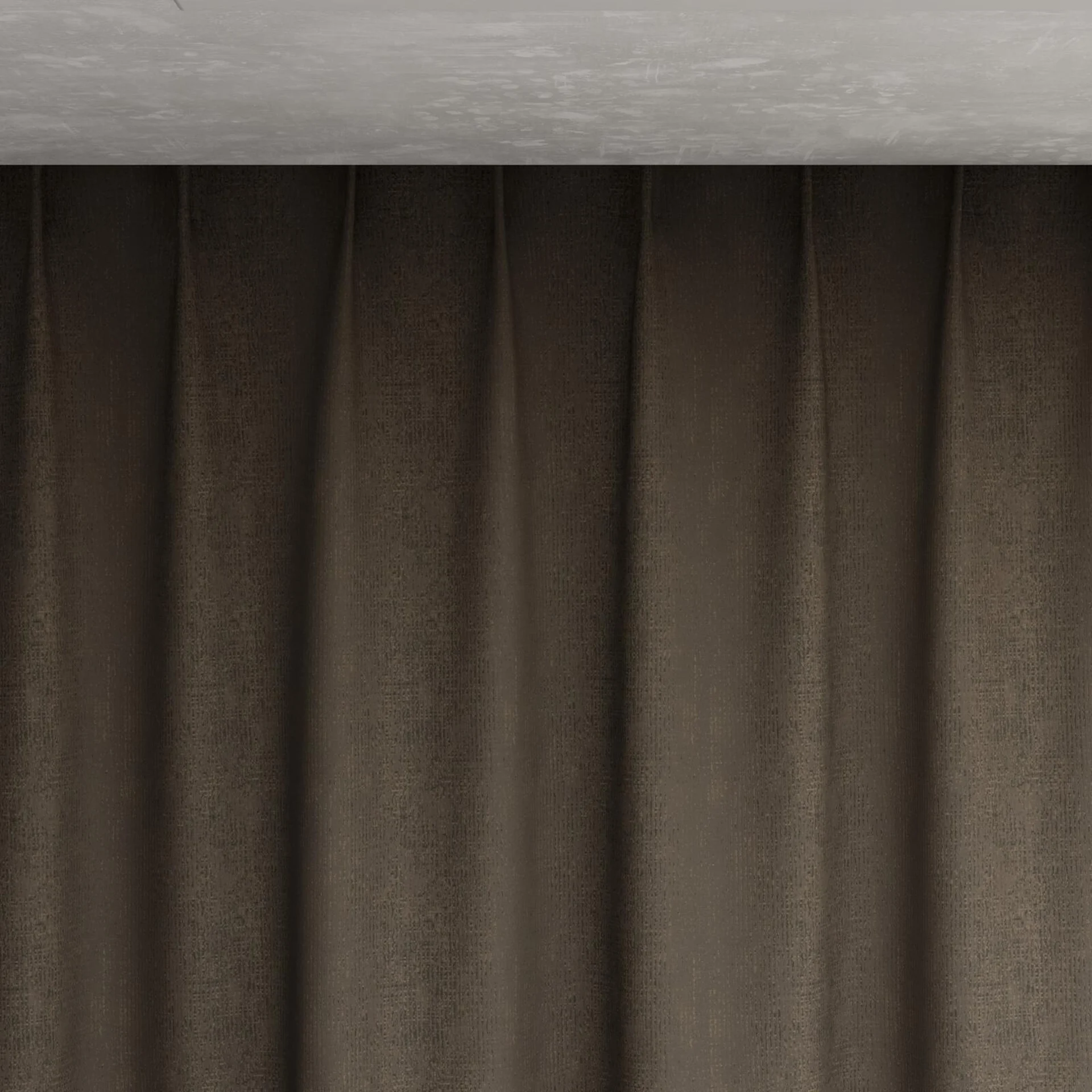 Top view of Aria Mauve, pinch pleat
