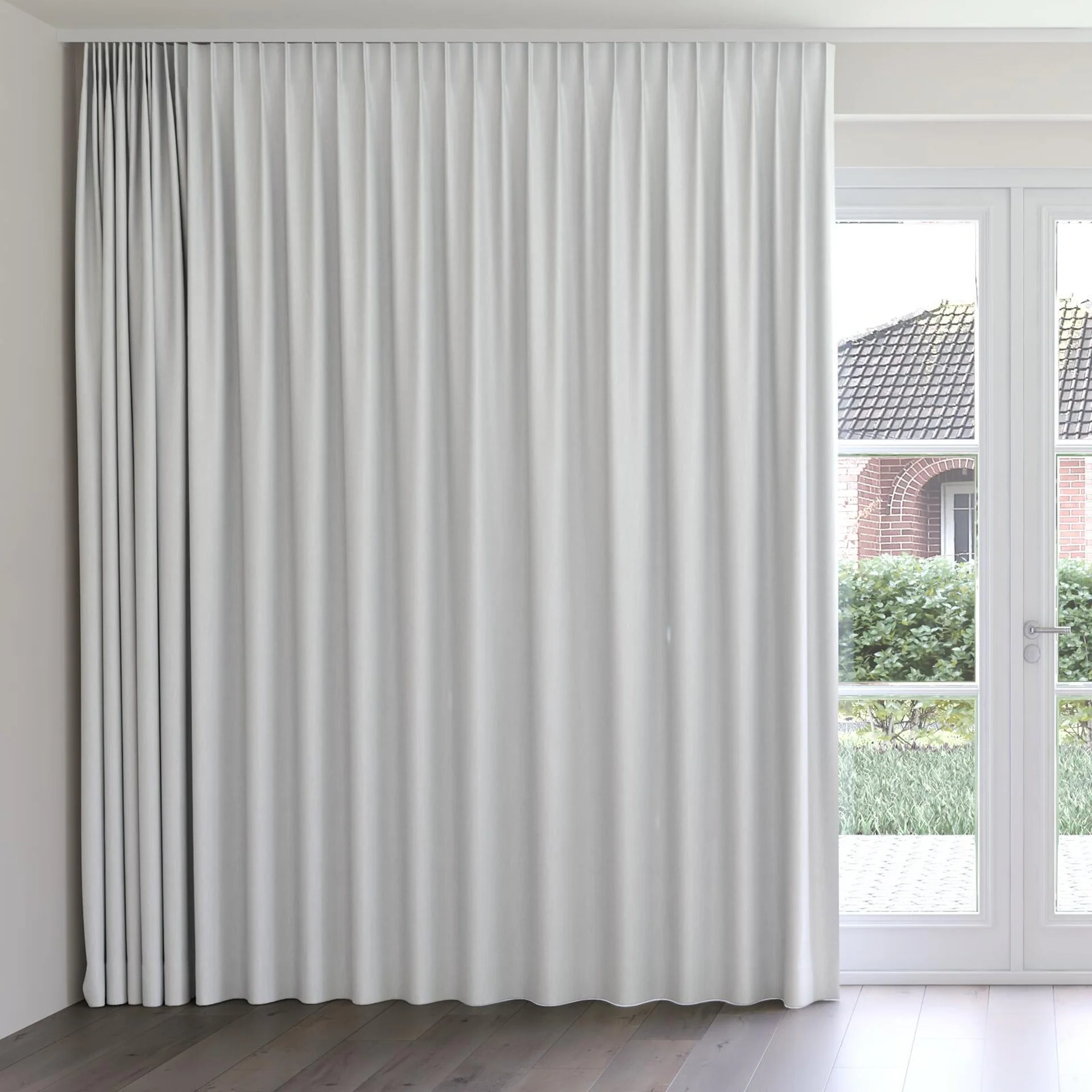 Front view of Cordoba Sky, on curtain rail