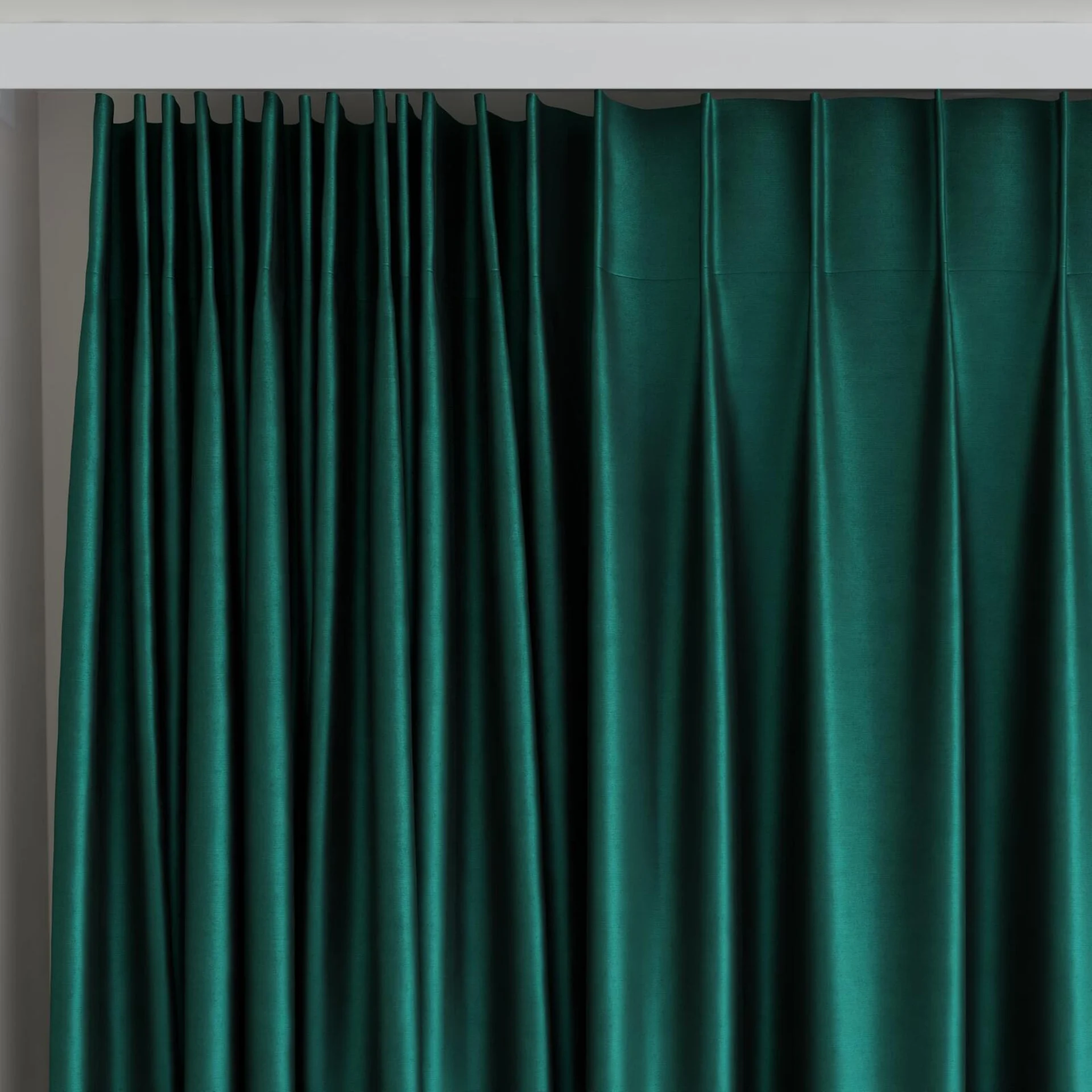 Top view of Mont Blanc Peacock, on curtain rail