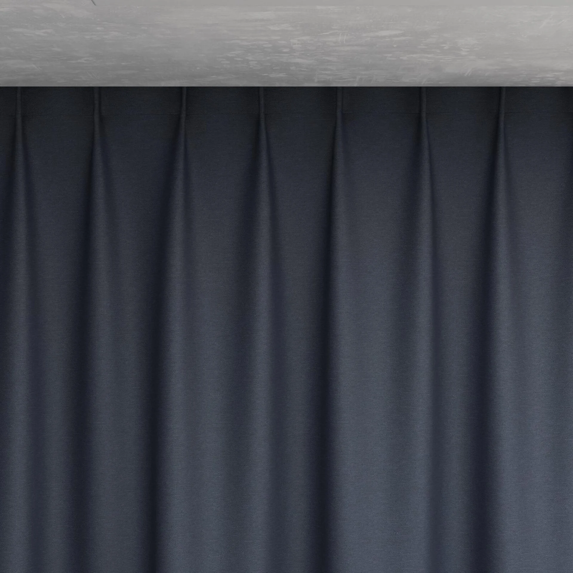 Top view of Duede Night, pinch pleat