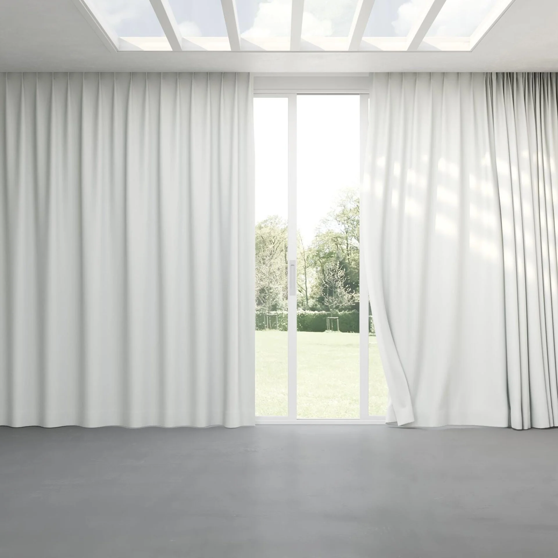 Full view of Re-New Crystal, pinch pleat