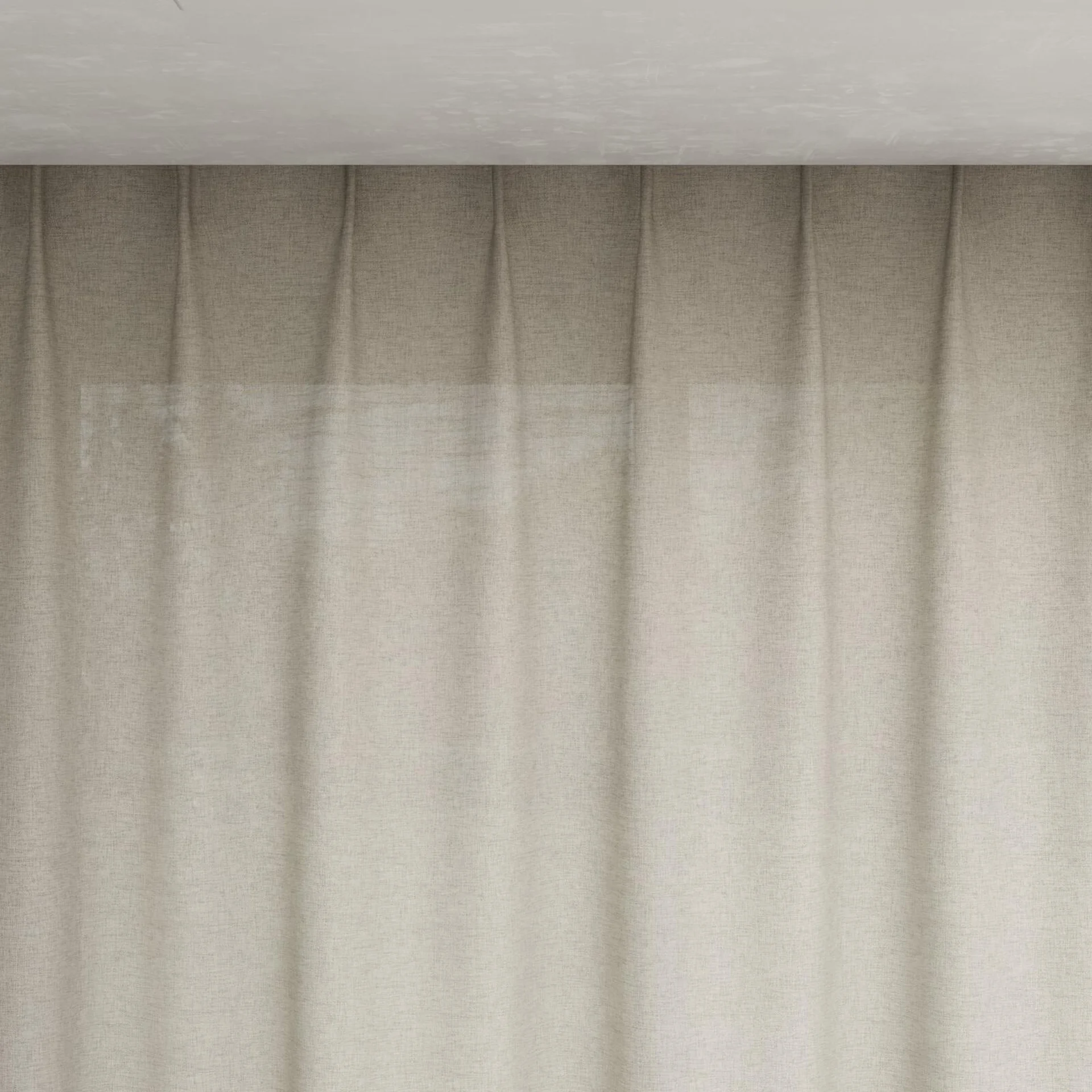 Top view of Envoy 2 Oatmeal 320cm, pinch pleat