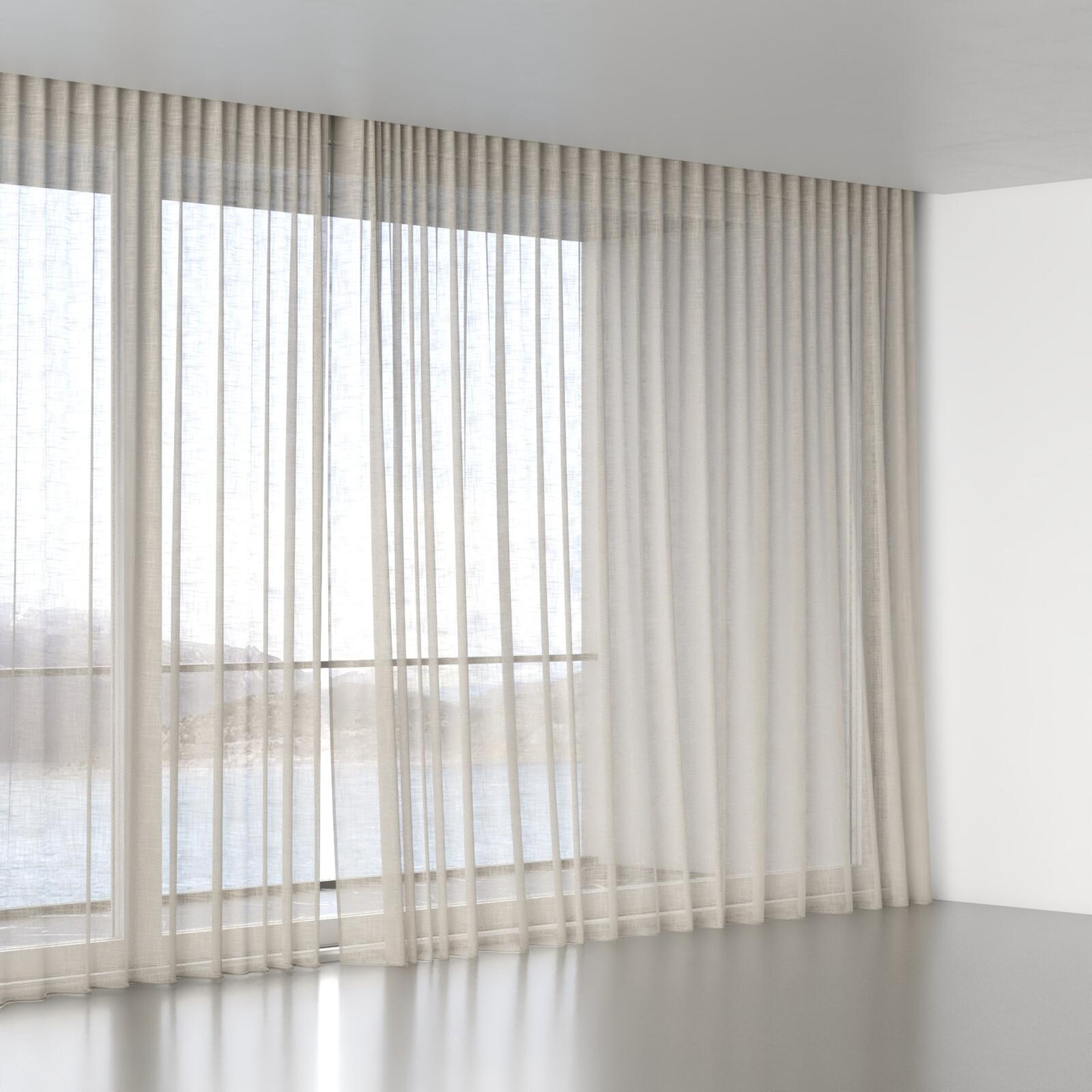 Full view of Savina Plaza, wave pleat