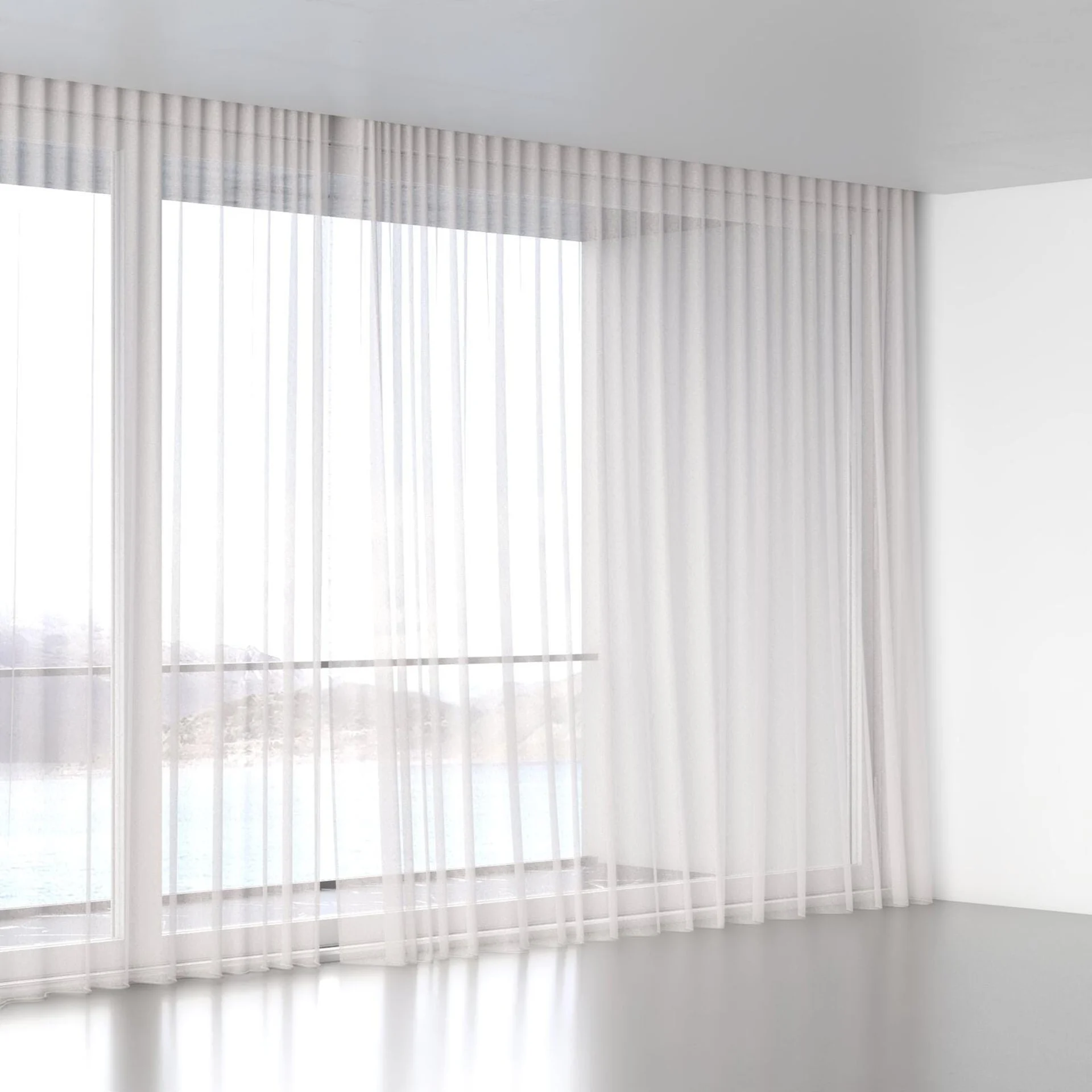 Full view of Beauvoir 13935 Blush, wave pleat