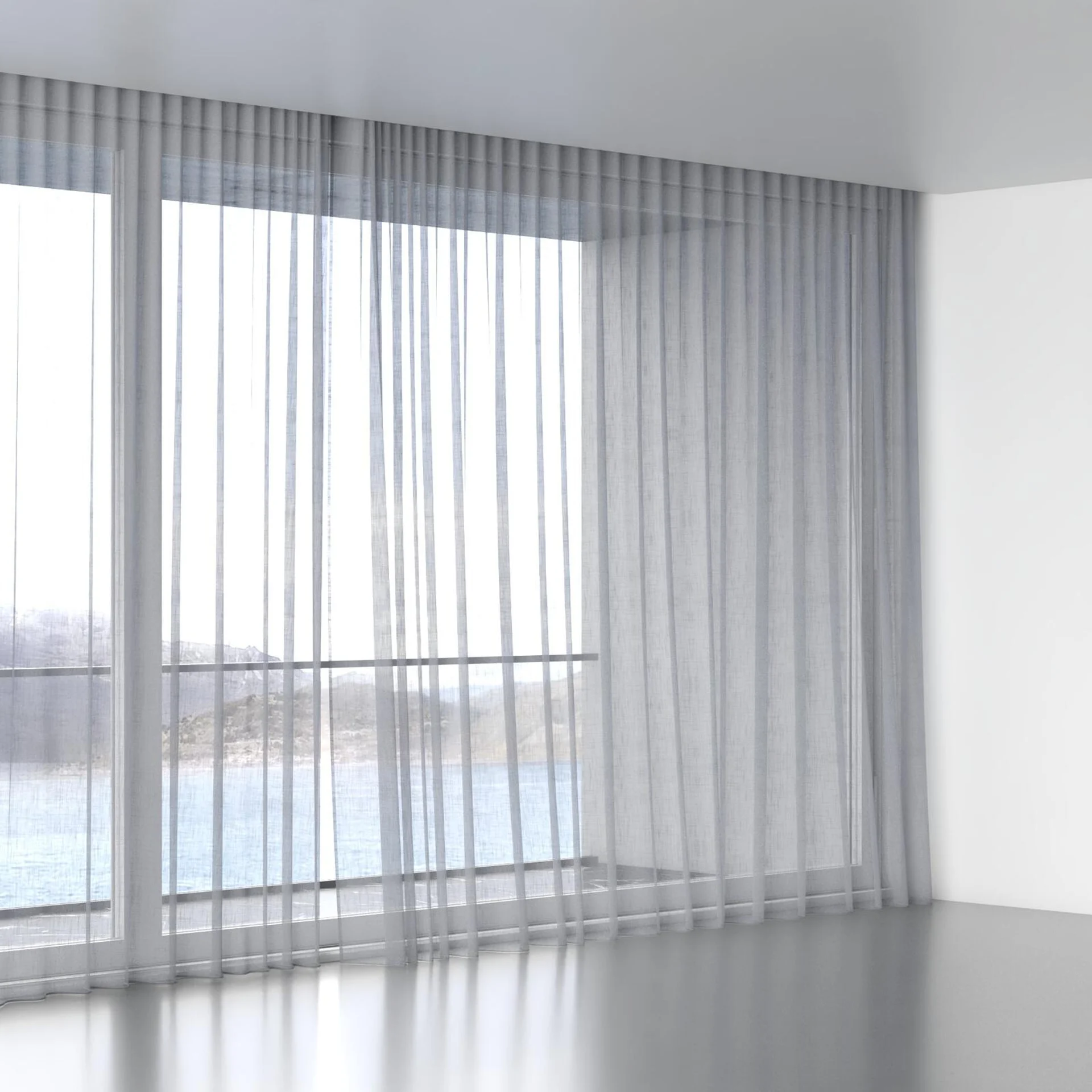 Full view of Attica Cement, wave pleat