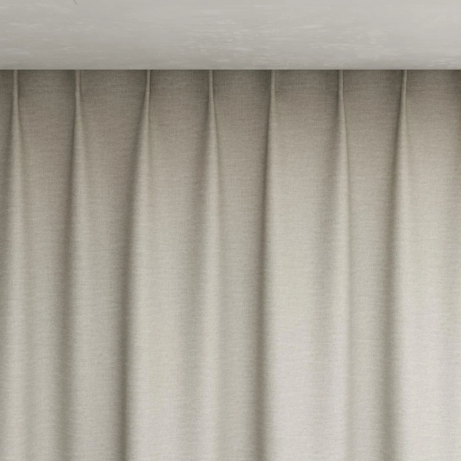 Top view of Casual Flint, pinch pleat