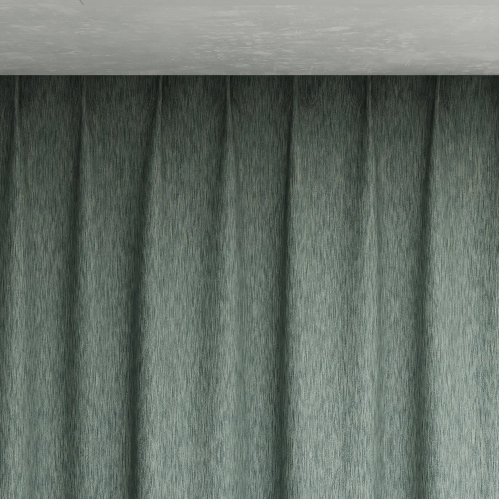Top view of Tuxedo Sage, pinch pleat