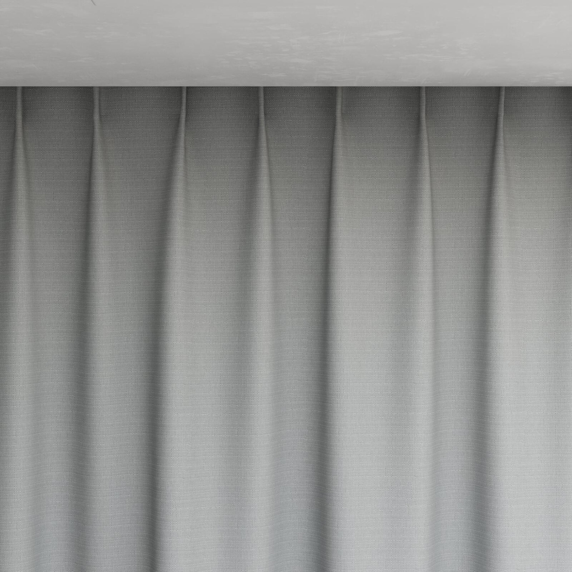 Top view of Darkness Silver, pinch pleat