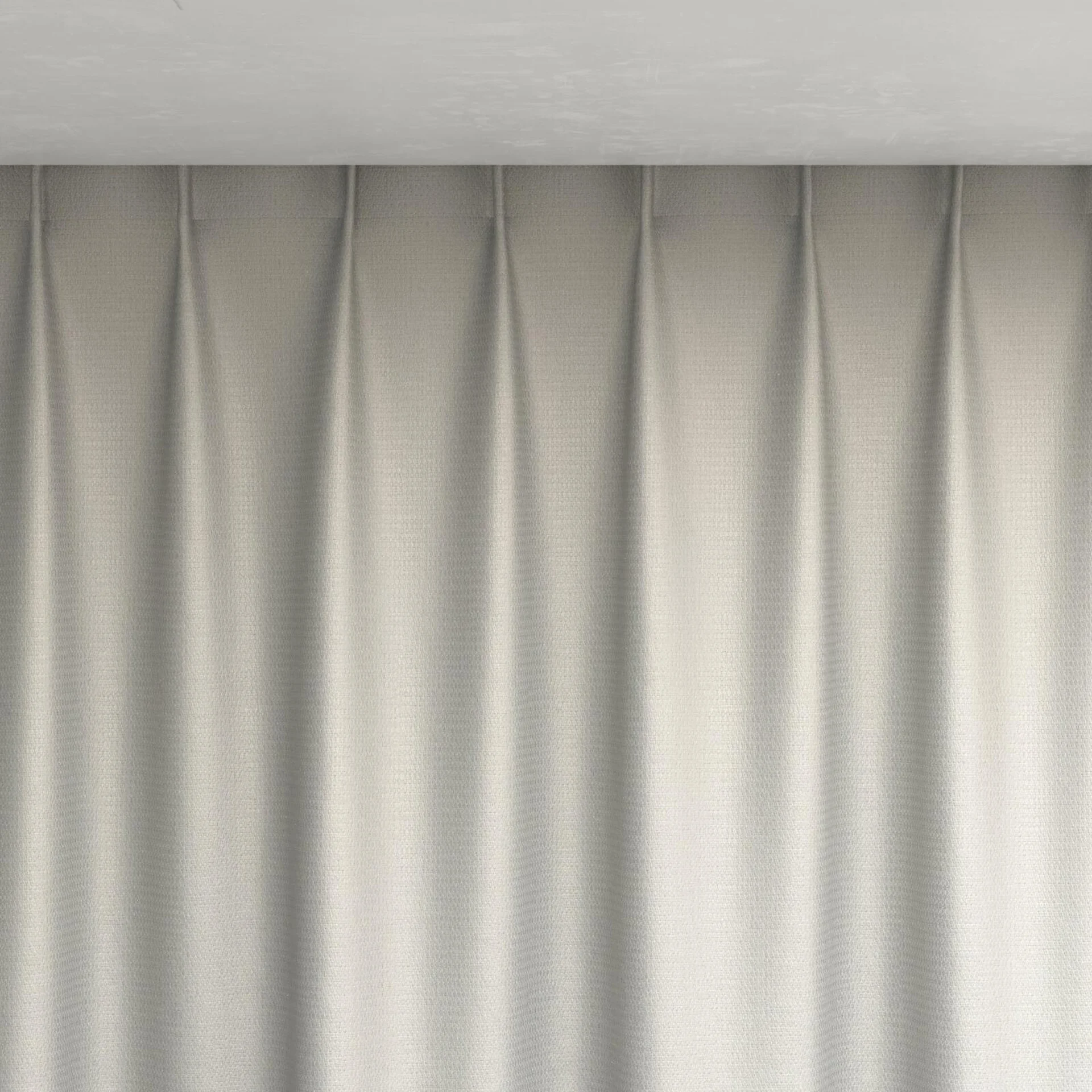 Top view of Kennedy II Blackout Bone, pinch pleat