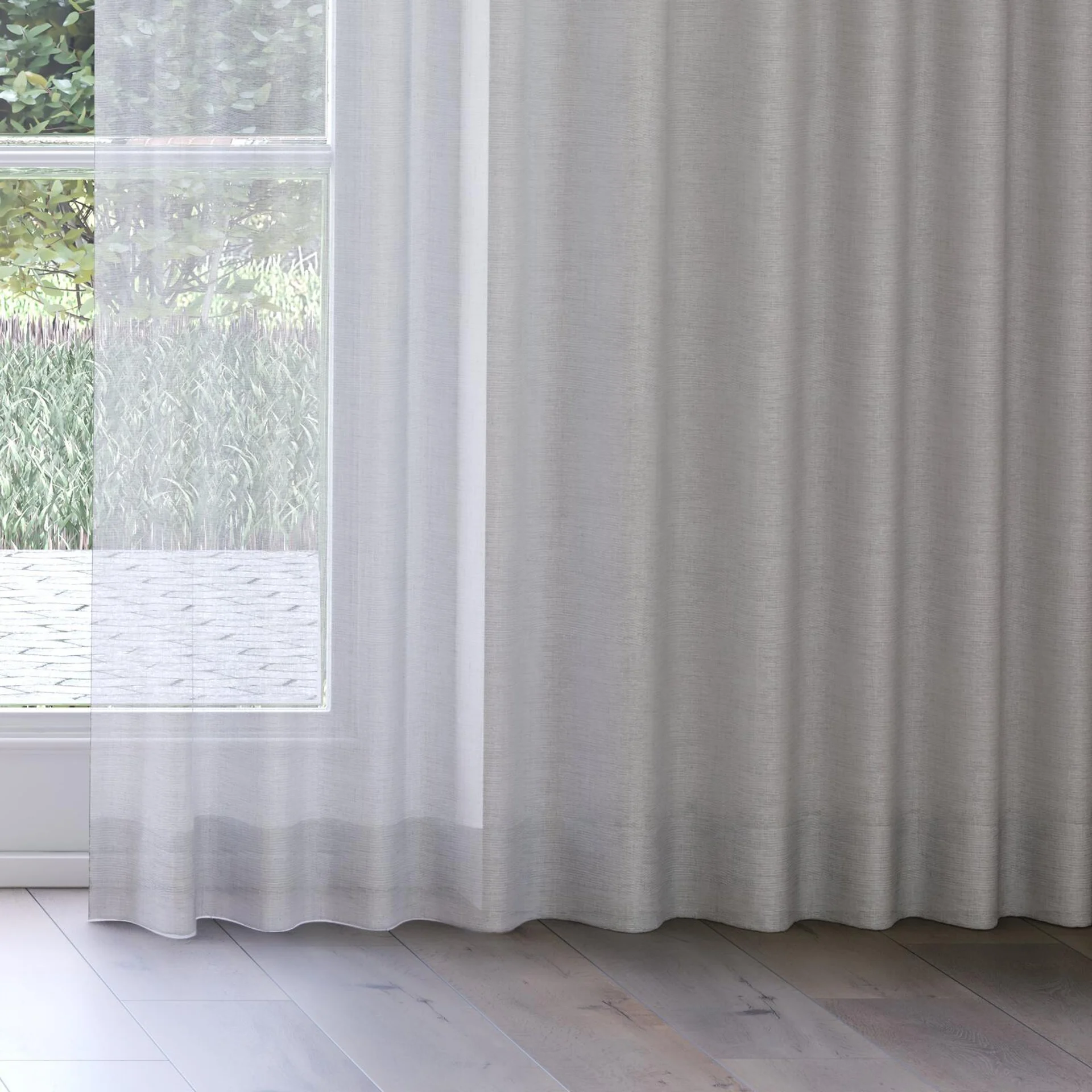 Bottom view of Antipodes Granite, on curtain rail