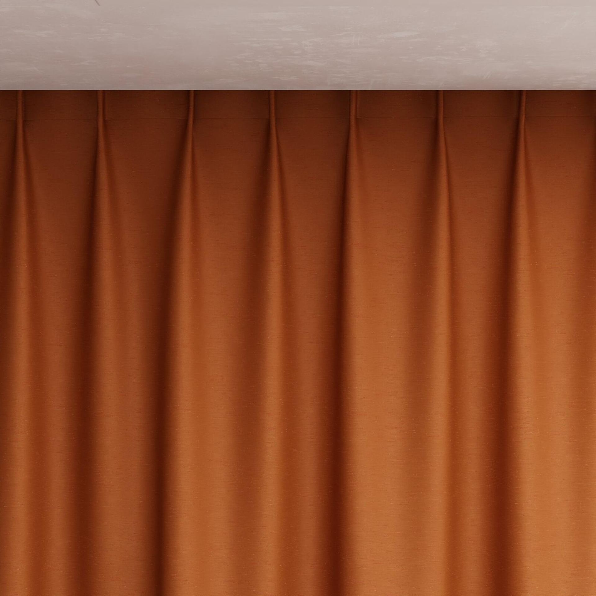 Top view of Silk Road Pumpkin, pinch pleat