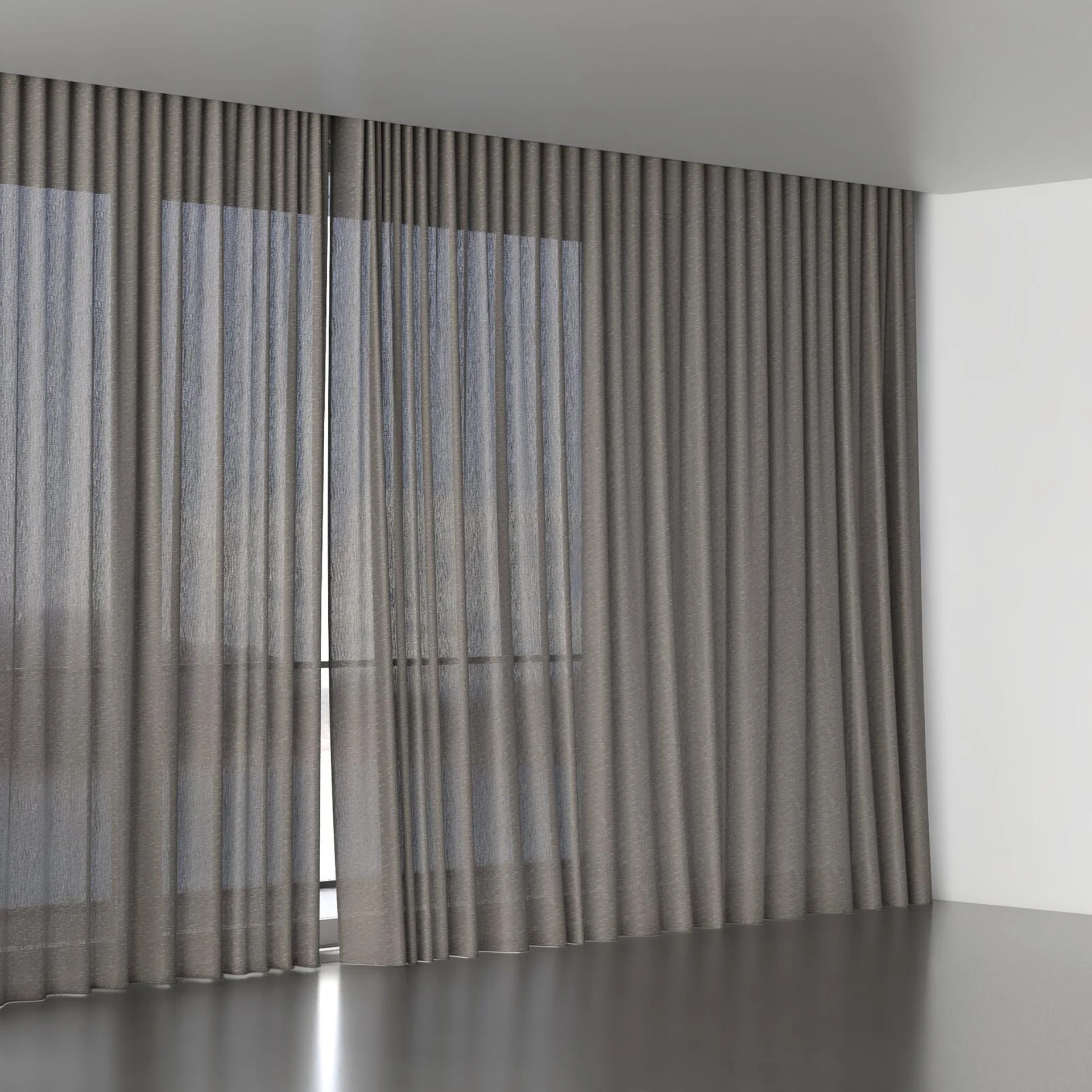Full view of Sensation Wood, wave pleat