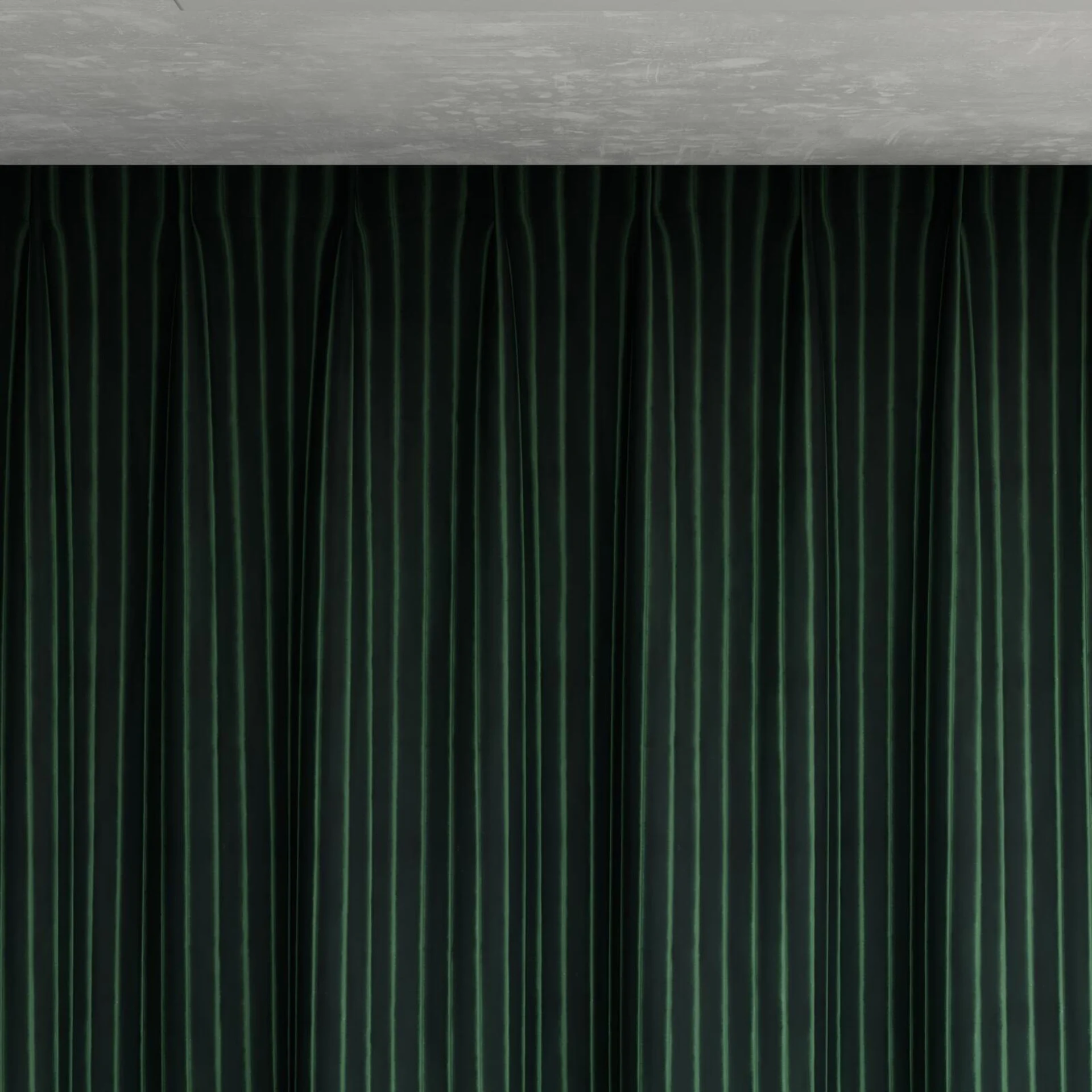 Top view of Cordial Jade, pinch pleat