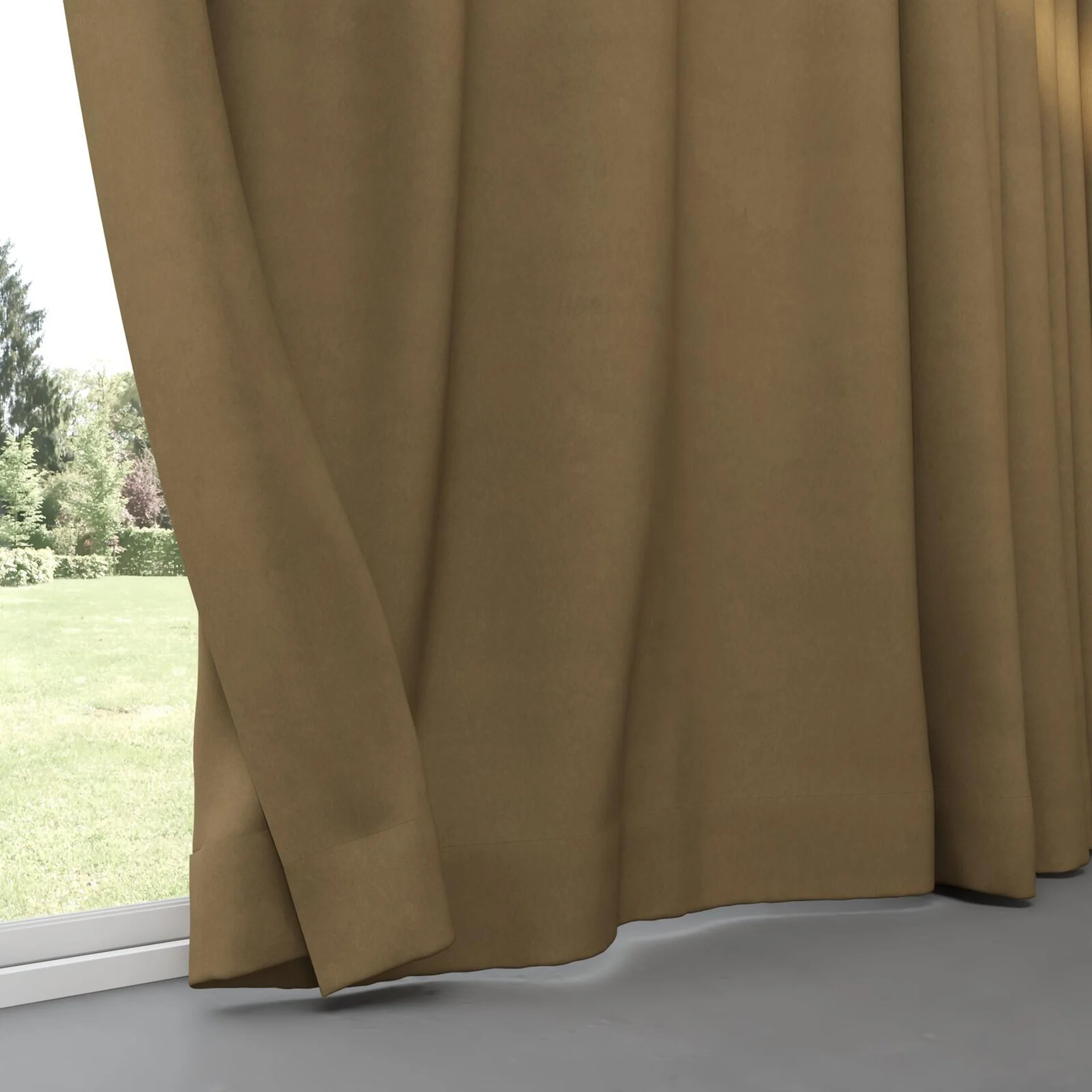 Bottom view of Lech Biscuit, pinch pleat