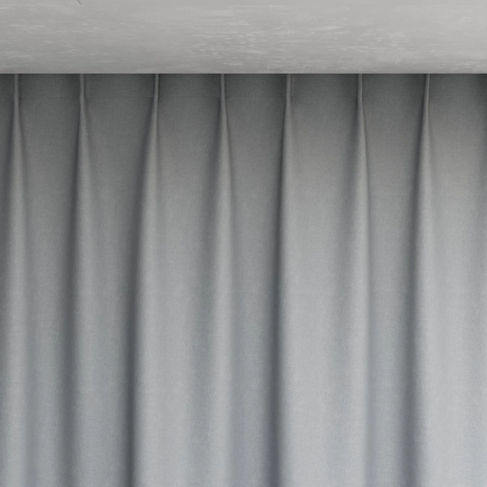 Top view of Brugge Metal, pinch pleat