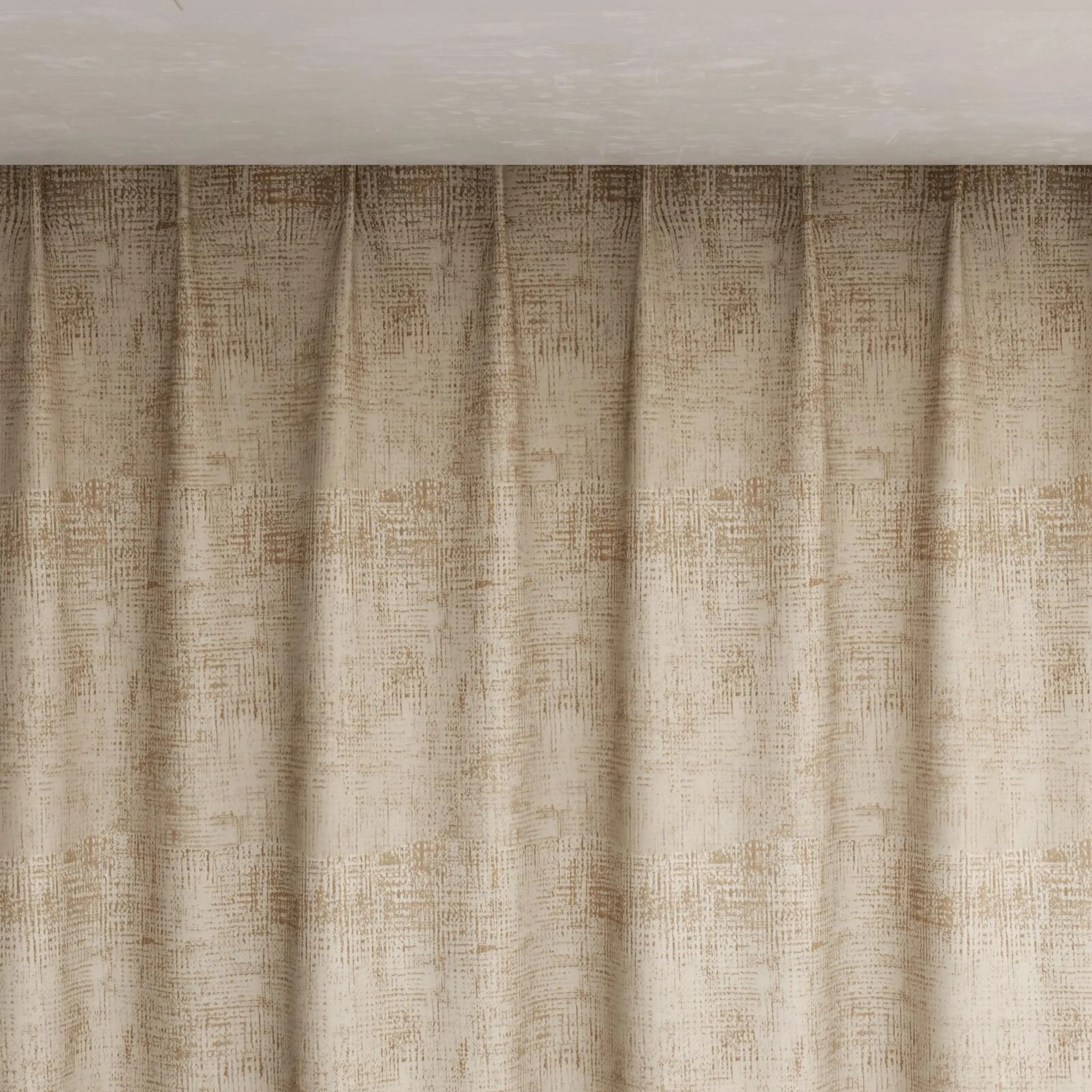 Top view of Gloria Sesame, pinch pleat