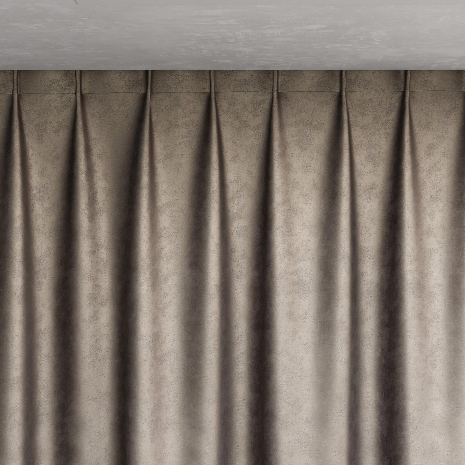 Top view of Fizz Quartz, pinch pleat