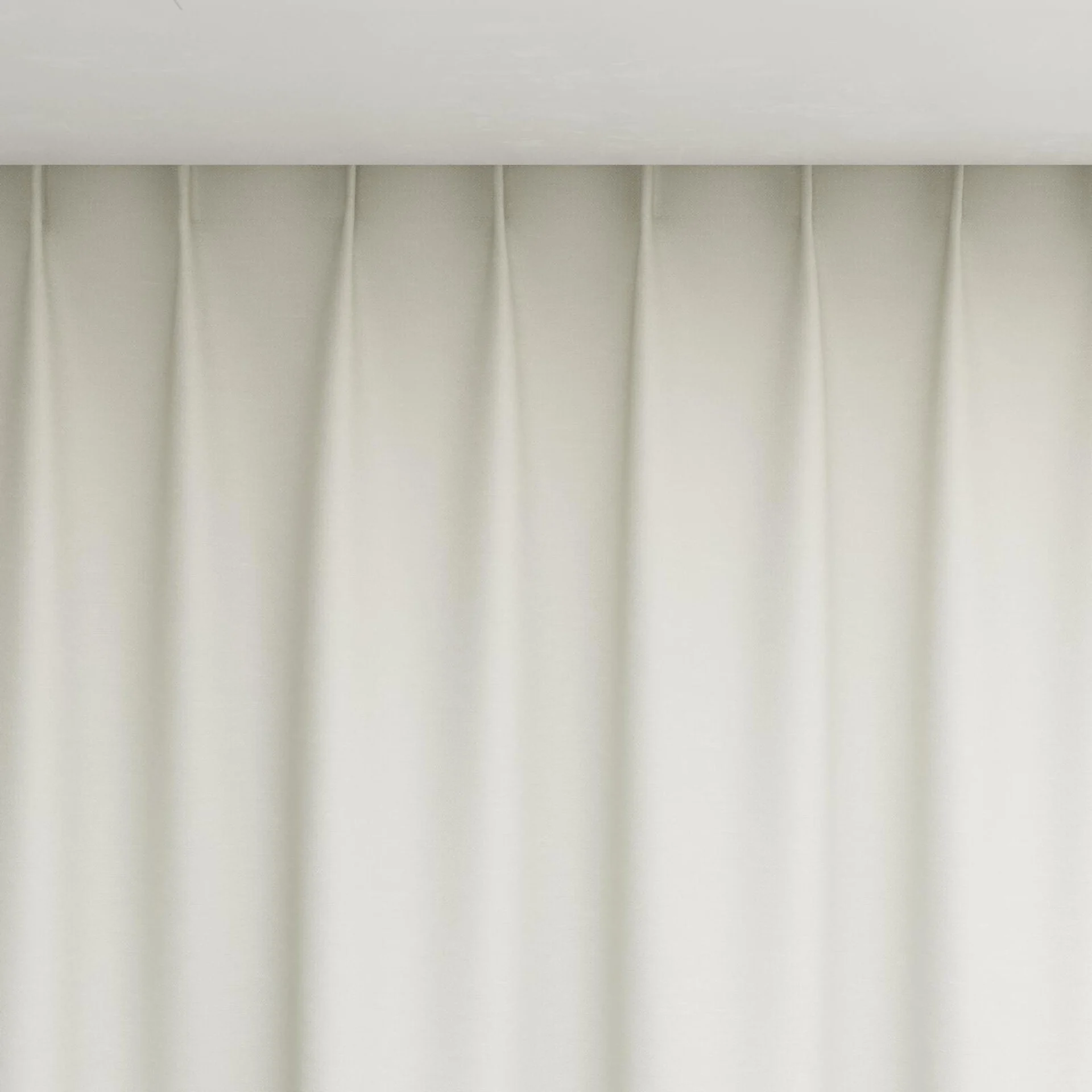 Top view of Colourwash Eco Natural, pinch pleat