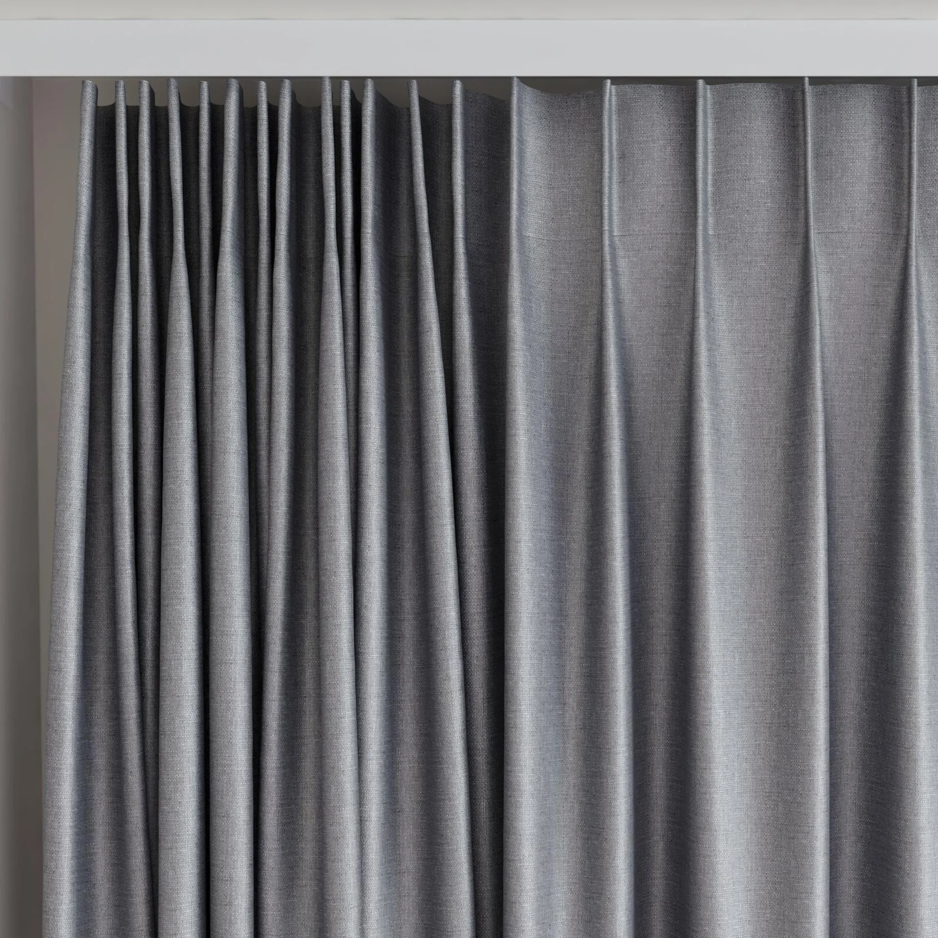 Top view of Stallion 2 UC Shadow, on curtain rail