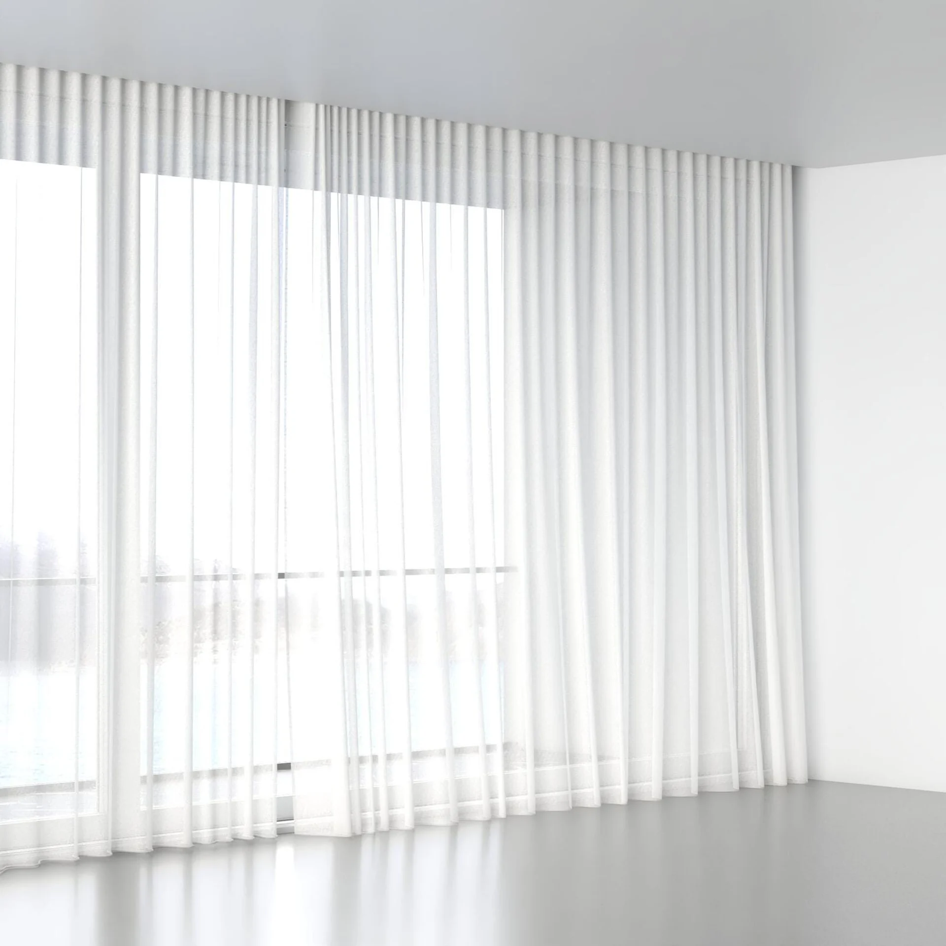 Full view of Alcova Marble, wave pleat