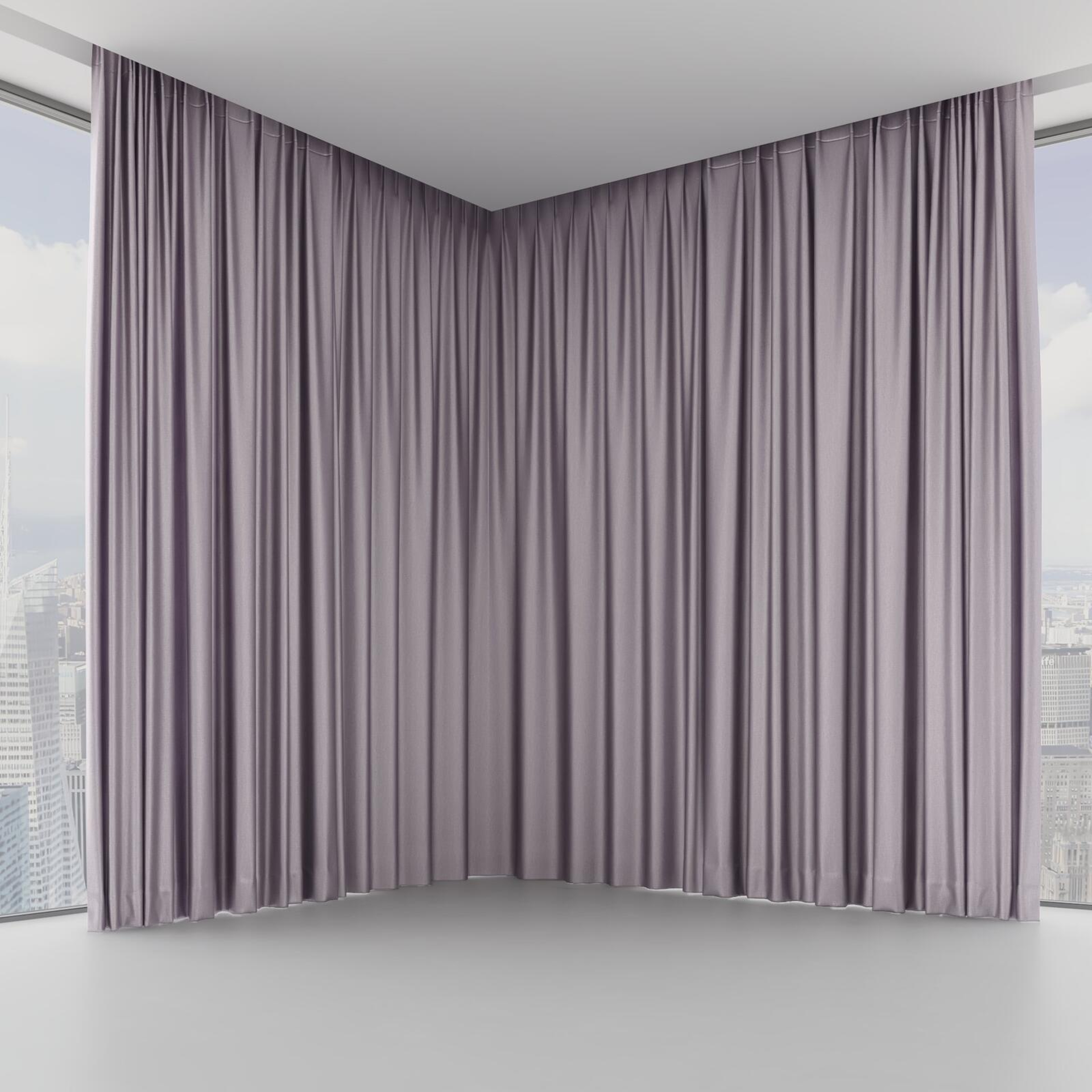 Front view of Consul Violet, on hidden rail