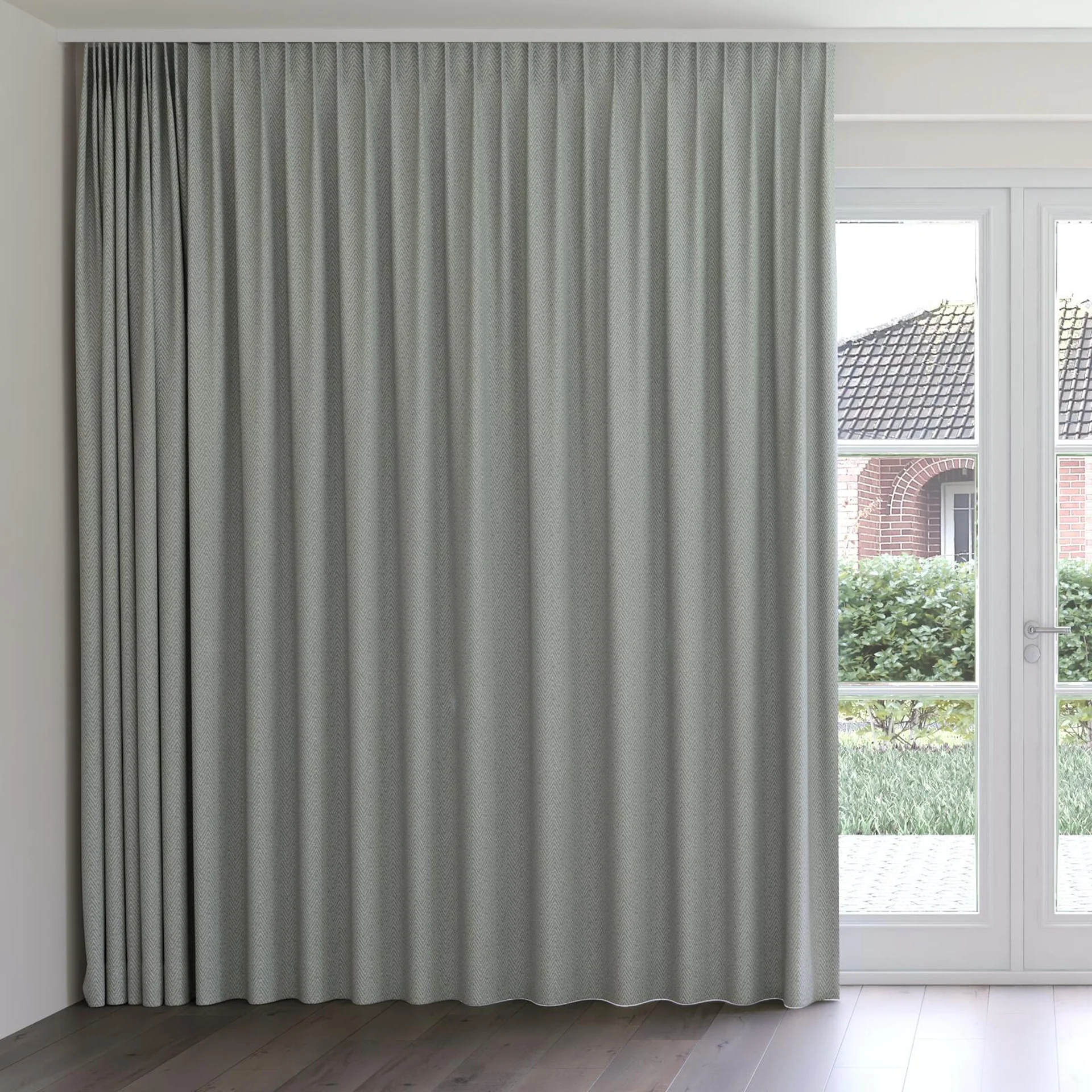 Front view of Saiph Lichen, on curtain rail