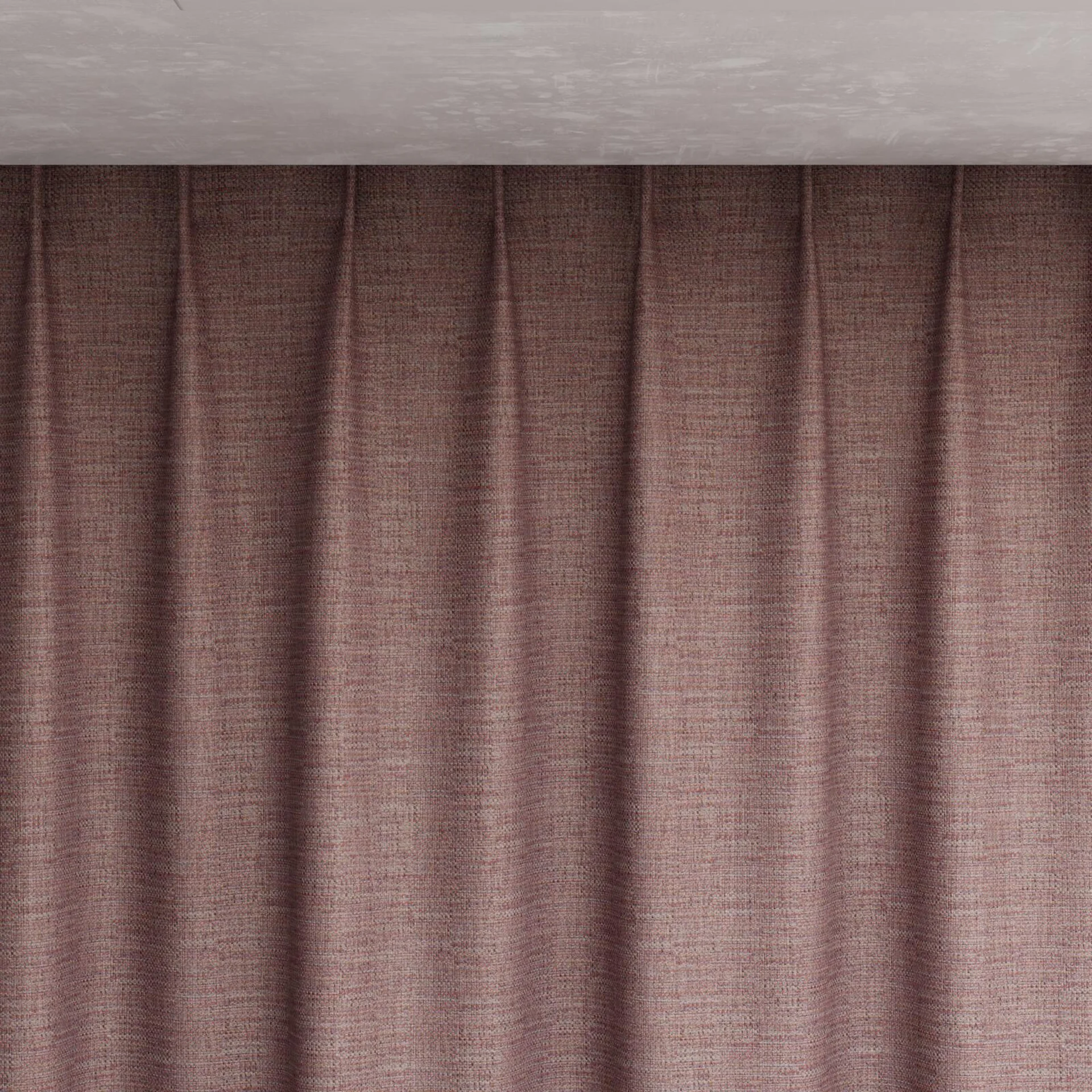 Top view of Latin Raisin, pinch pleat