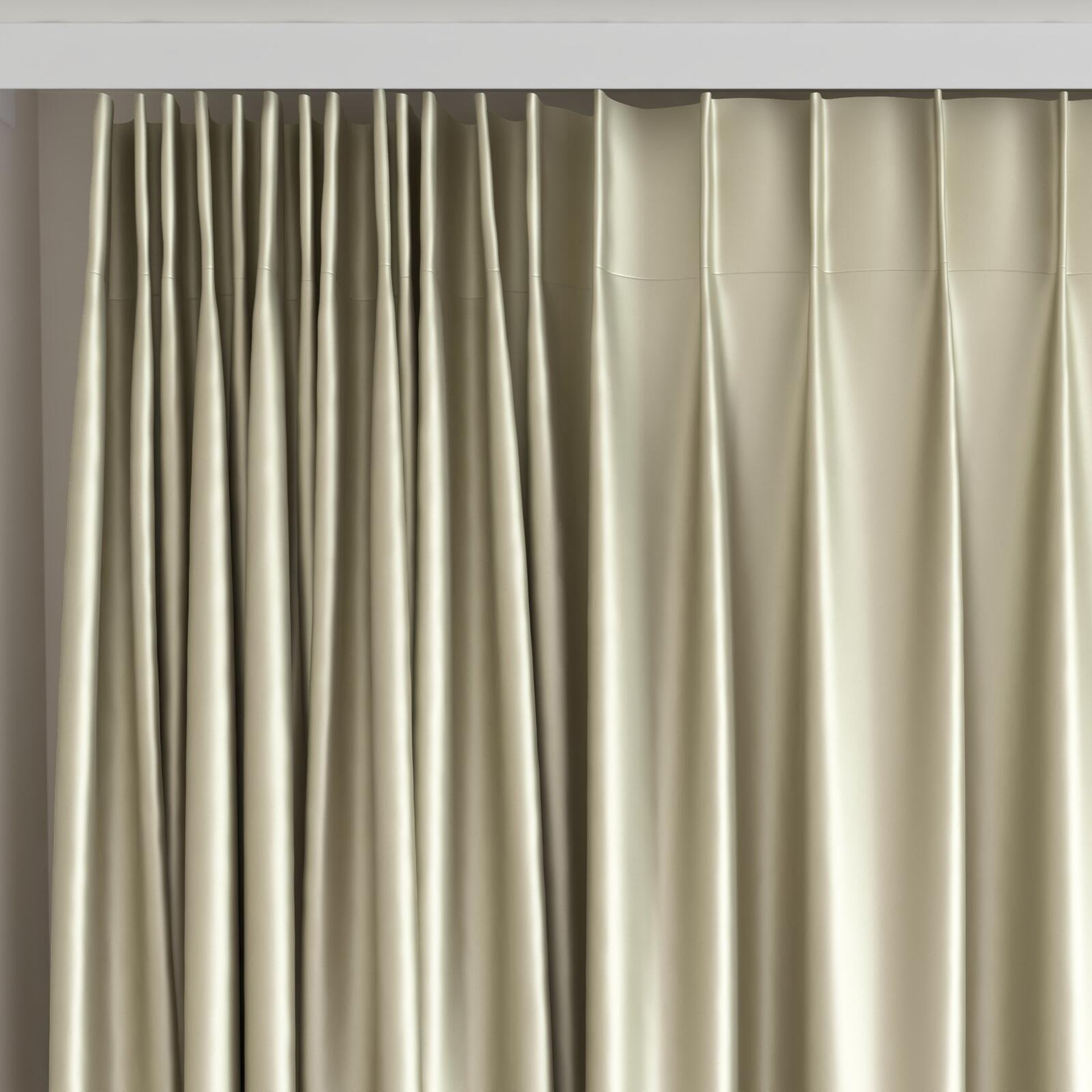 Top view of North Face Dune, on curtain rail