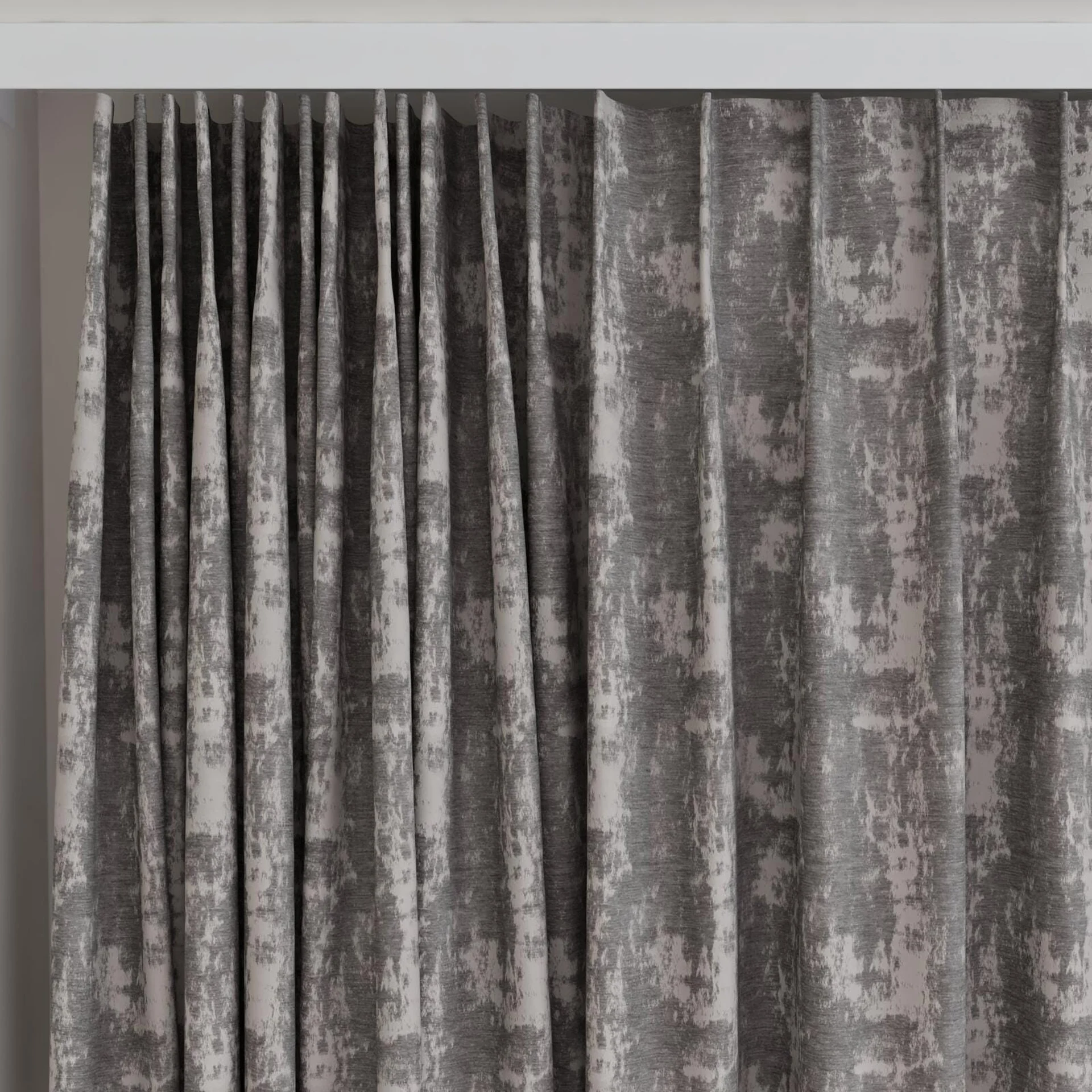 Top view of Innovation Elephant, on curtain rail