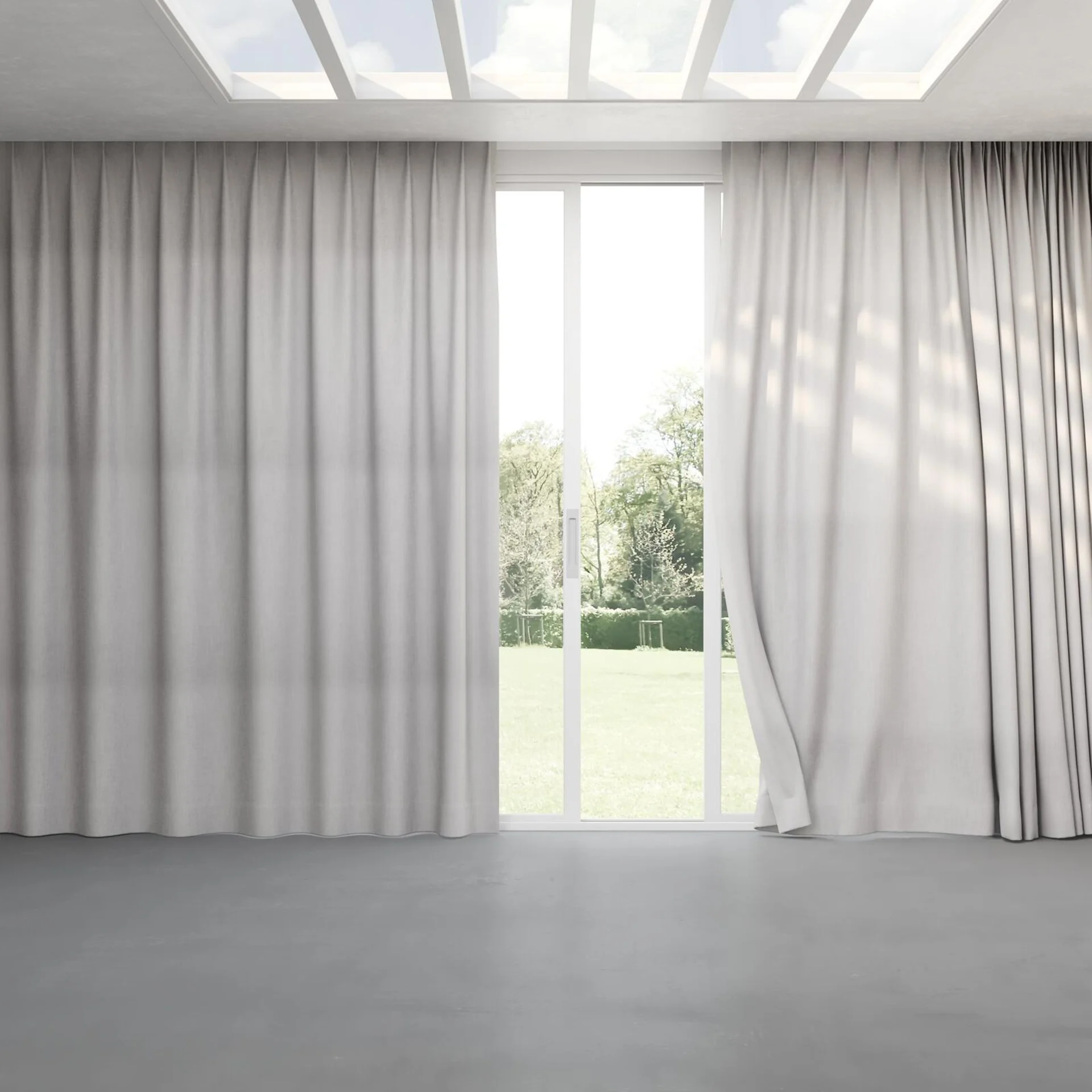 Full view of Lexicon Cloud, pinch pleat