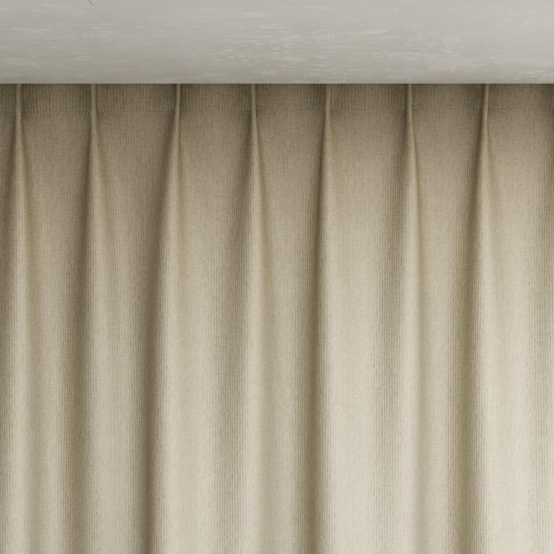 Top view of Hombre Ivory, pinch pleat