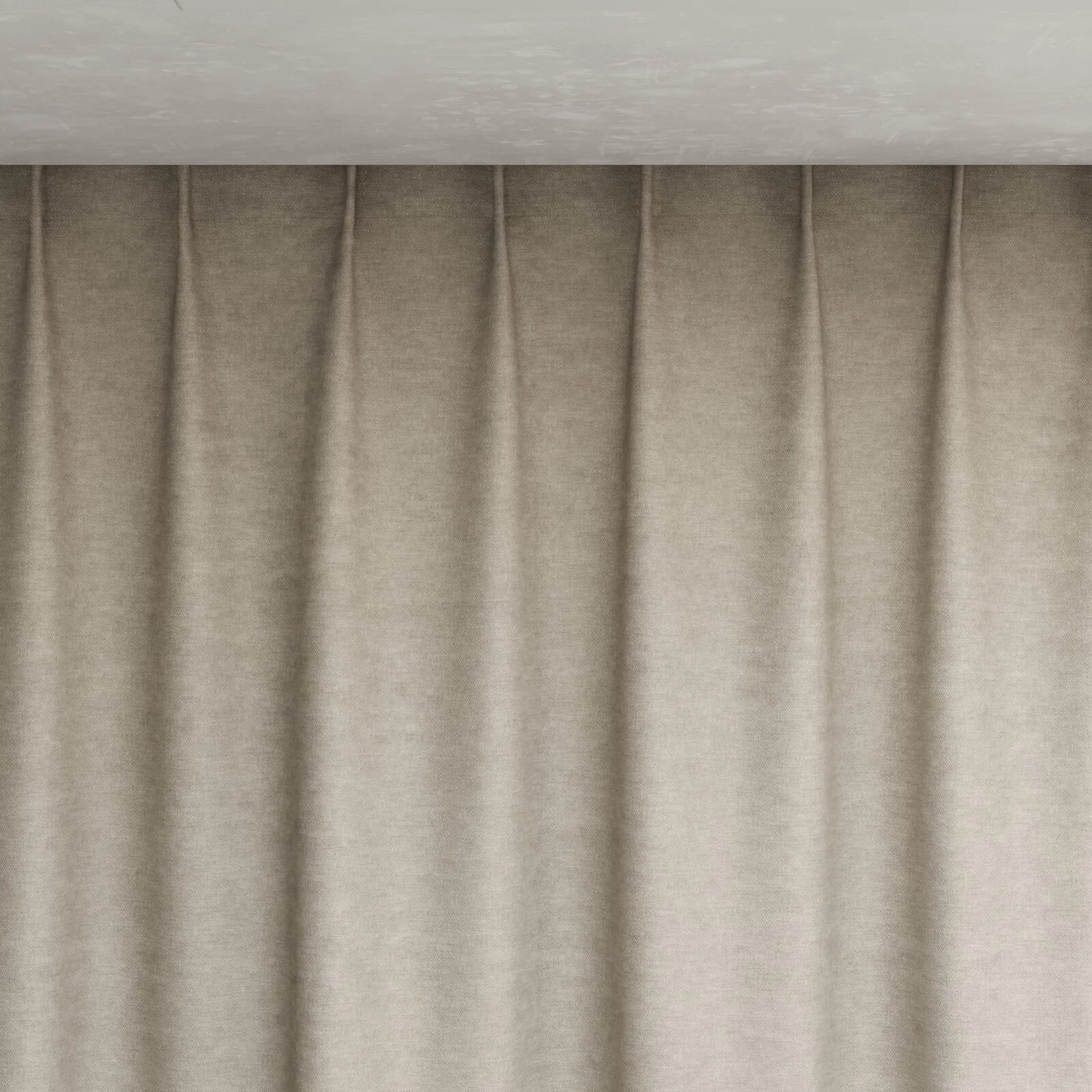 Top view of Colourwash Sand, pinch pleat
