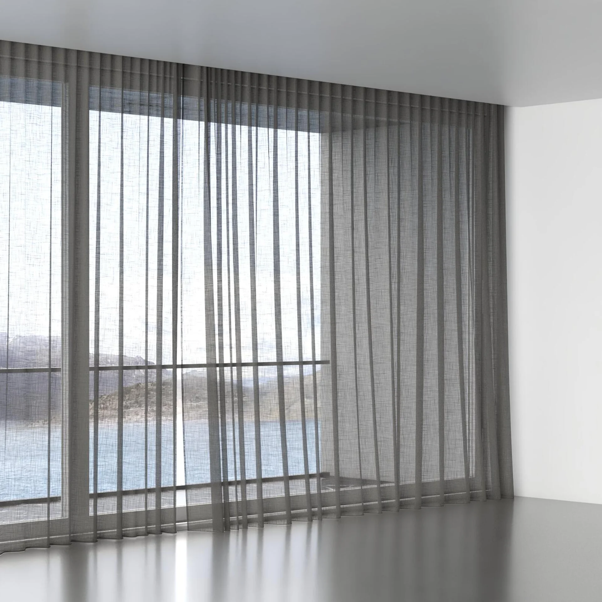 Full view of Coastal Forged, wave pleat