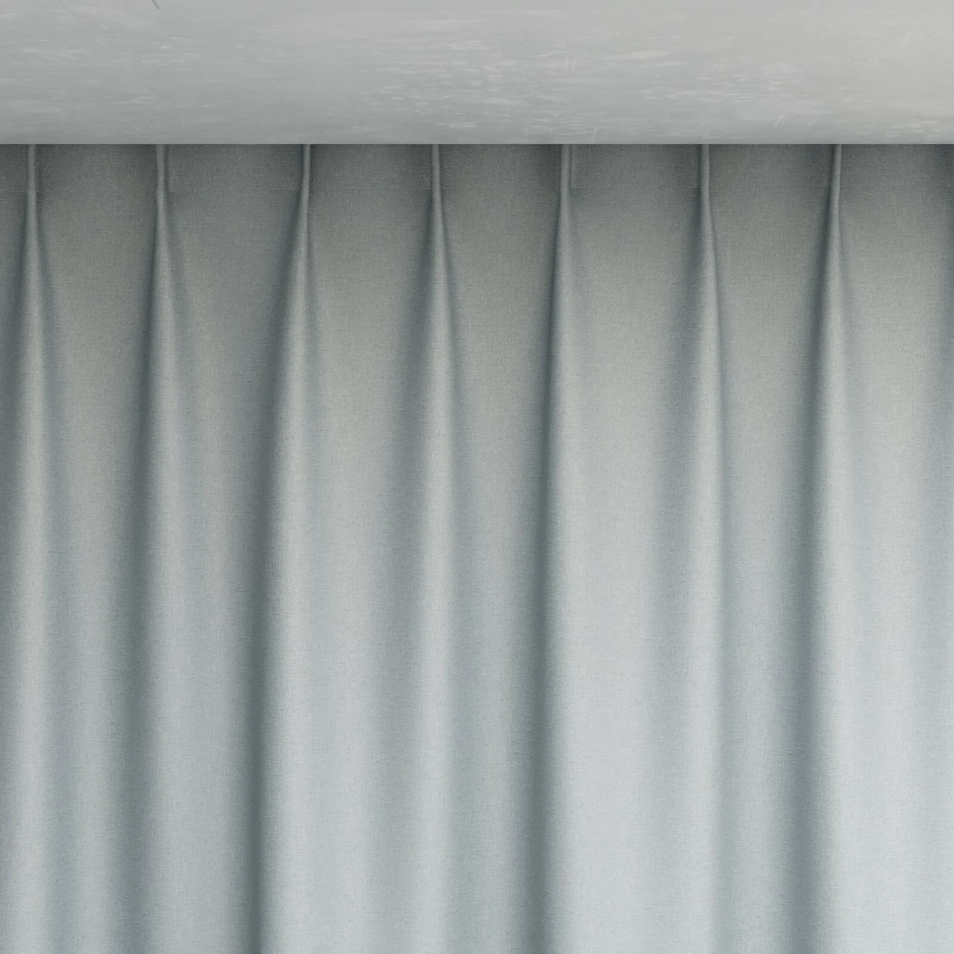 Top view of Eclipse Blackout Duckegg, pinch pleat