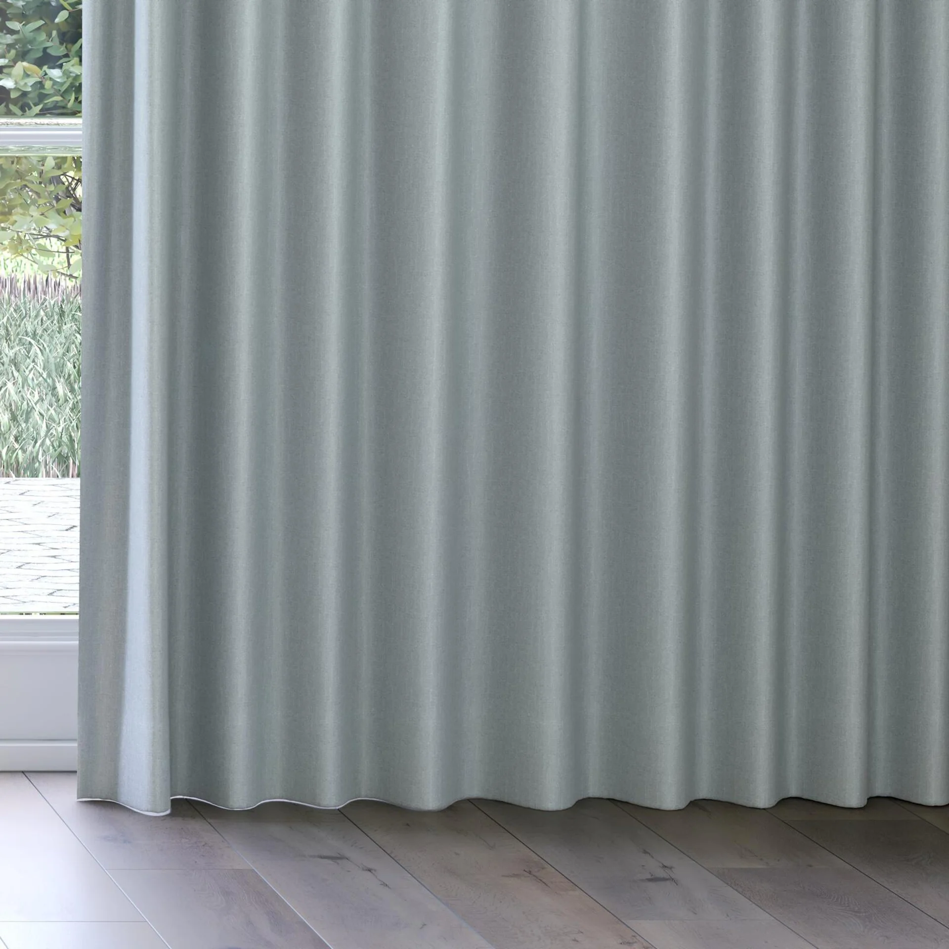 Bottom view of Excel Mineral, on curtain rail