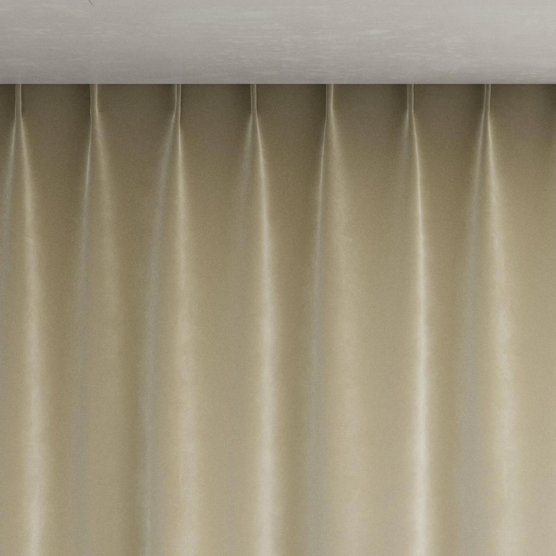 Top view of Vienna Oyster, pinch pleat