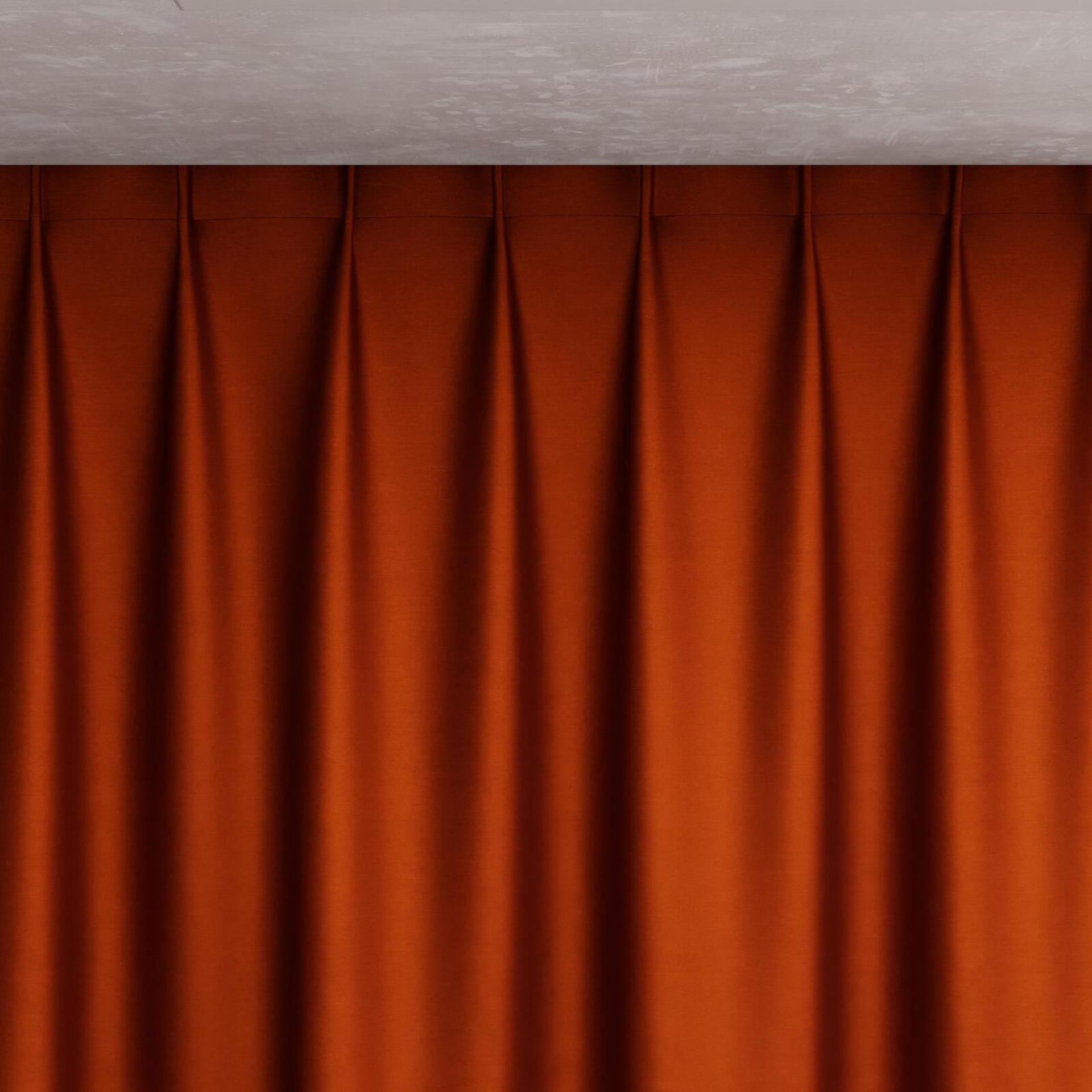 Top view of Mont Blanc Copper, pinch pleat