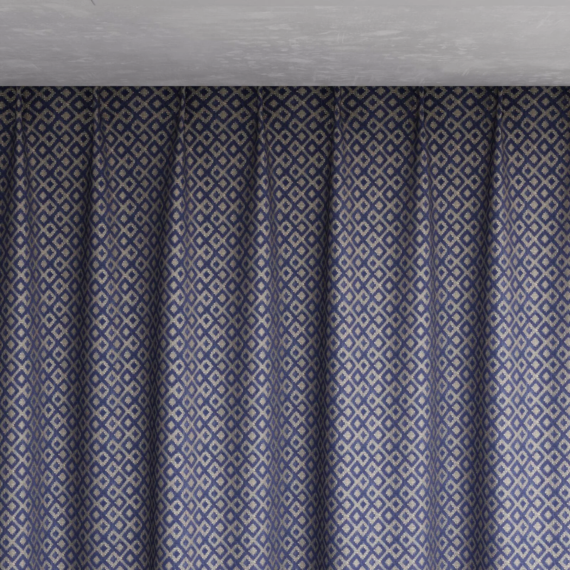 Top view of Daytona Denim, pinch pleat