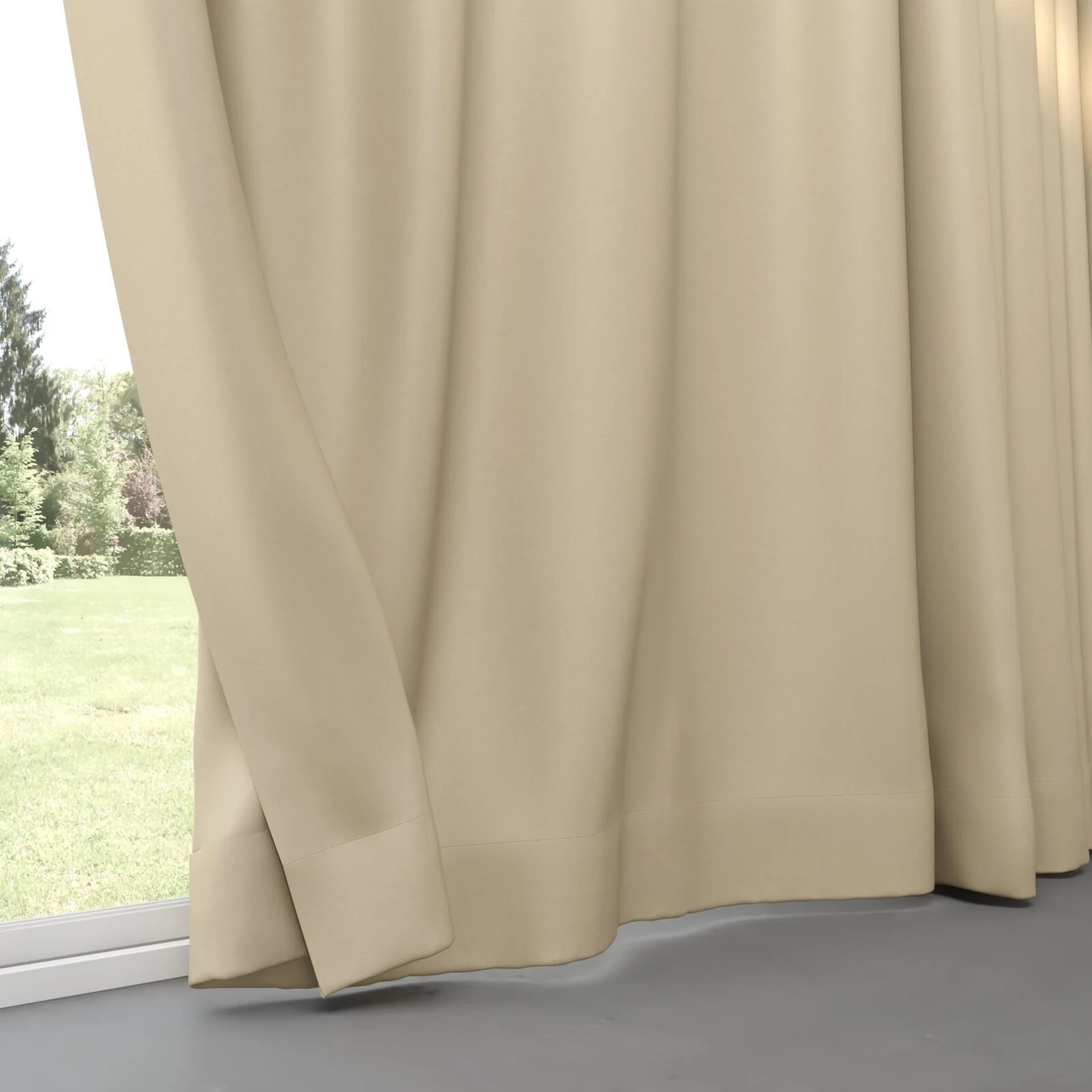 Bottom view of Re-Vive Antique, pinch pleat