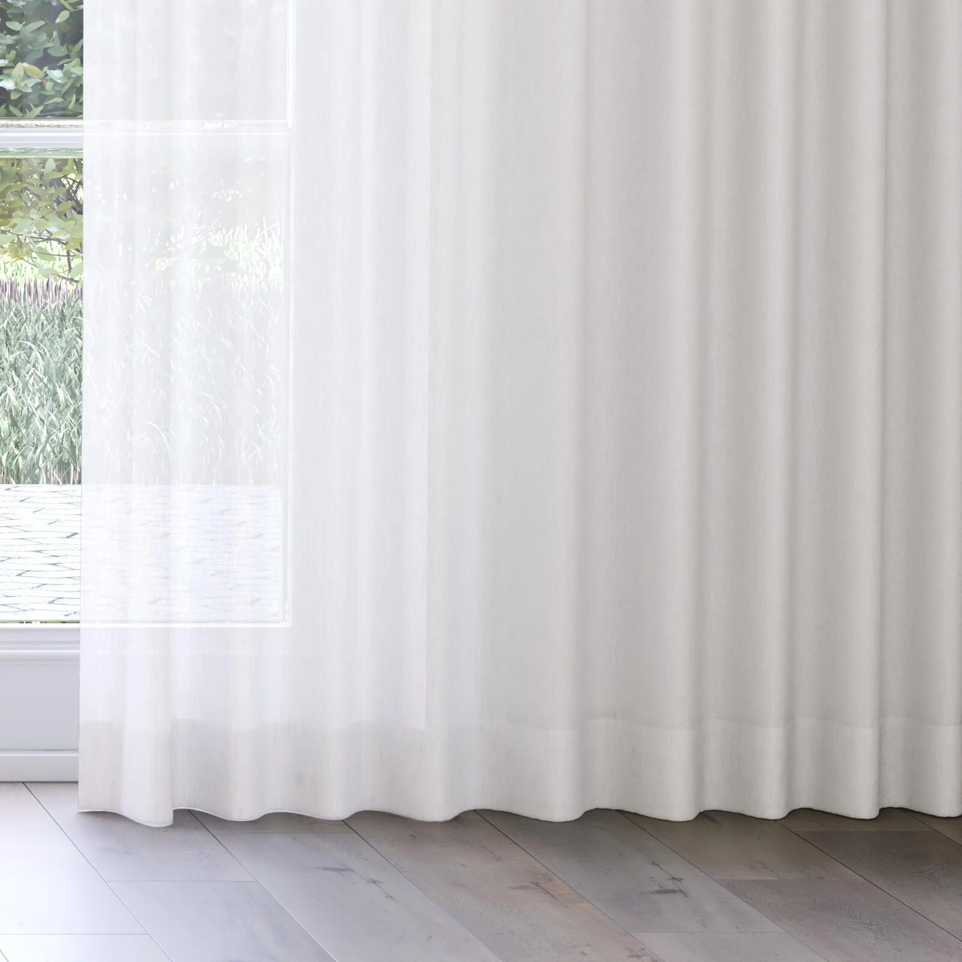 Bottom view of Balance Cloud, on curtain rail
