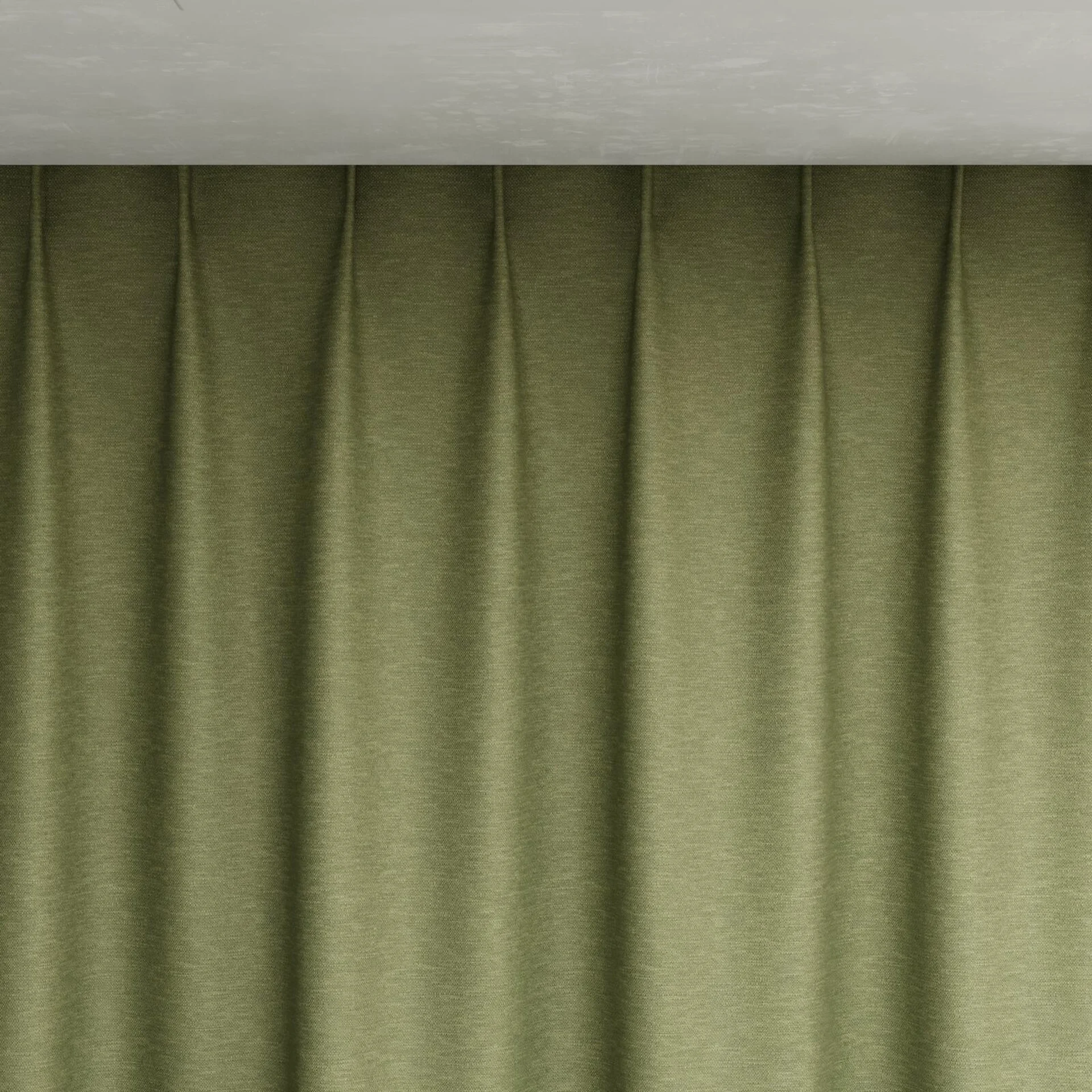 Top view of Colourwash Eco Hedge, pinch pleat