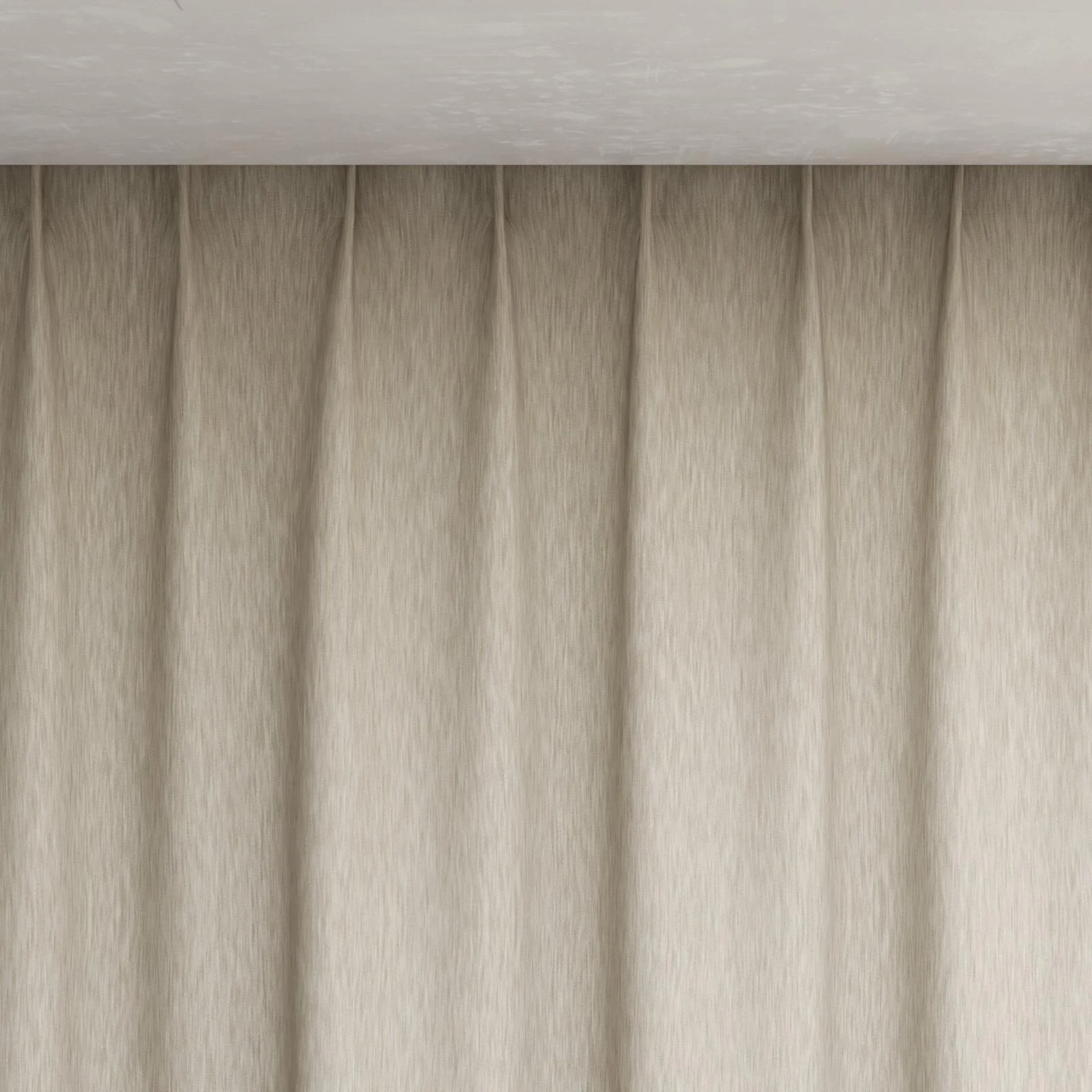 Top view of Tuxedo Sand, pinch pleat