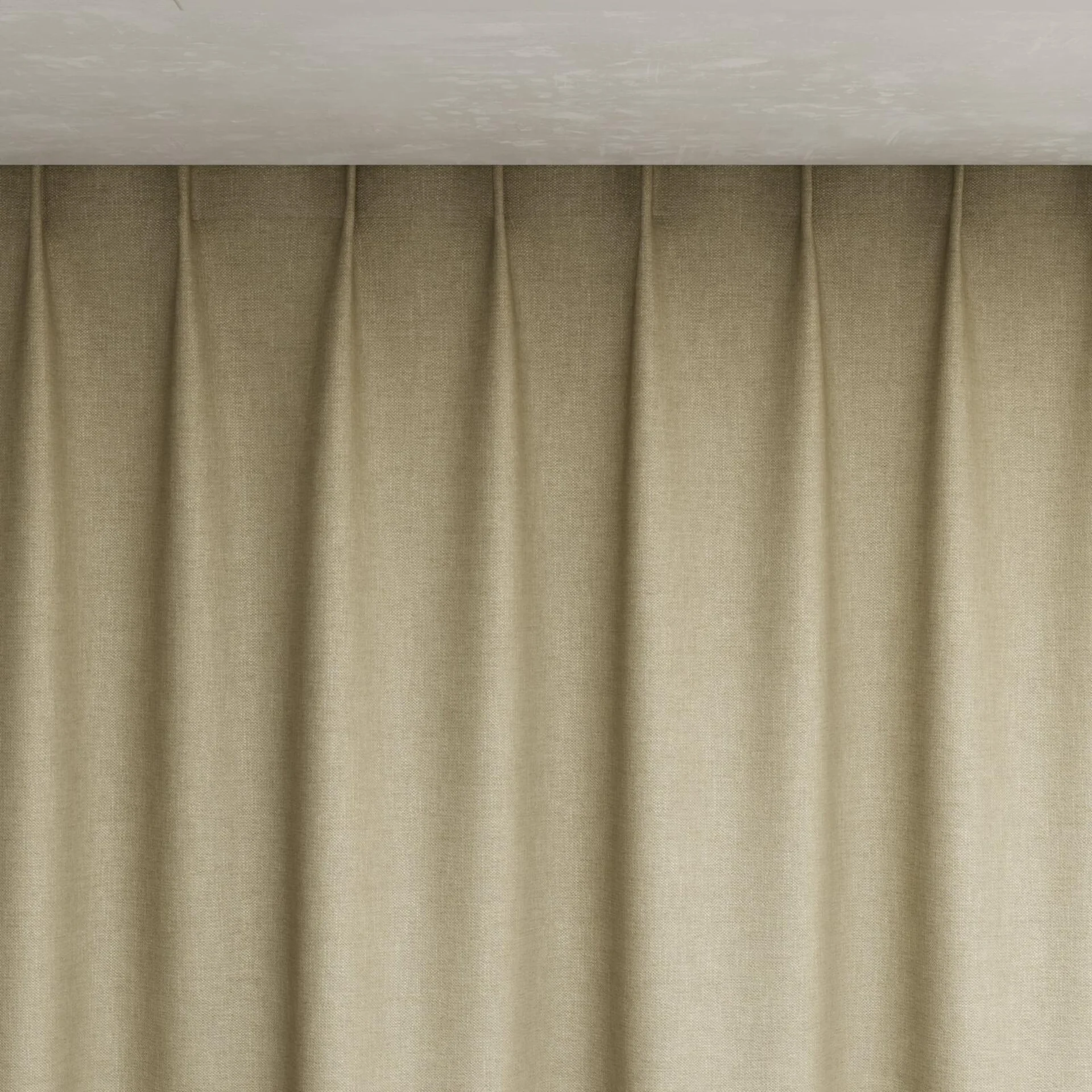 Top view of Perfecto Seagrass, pinch pleat