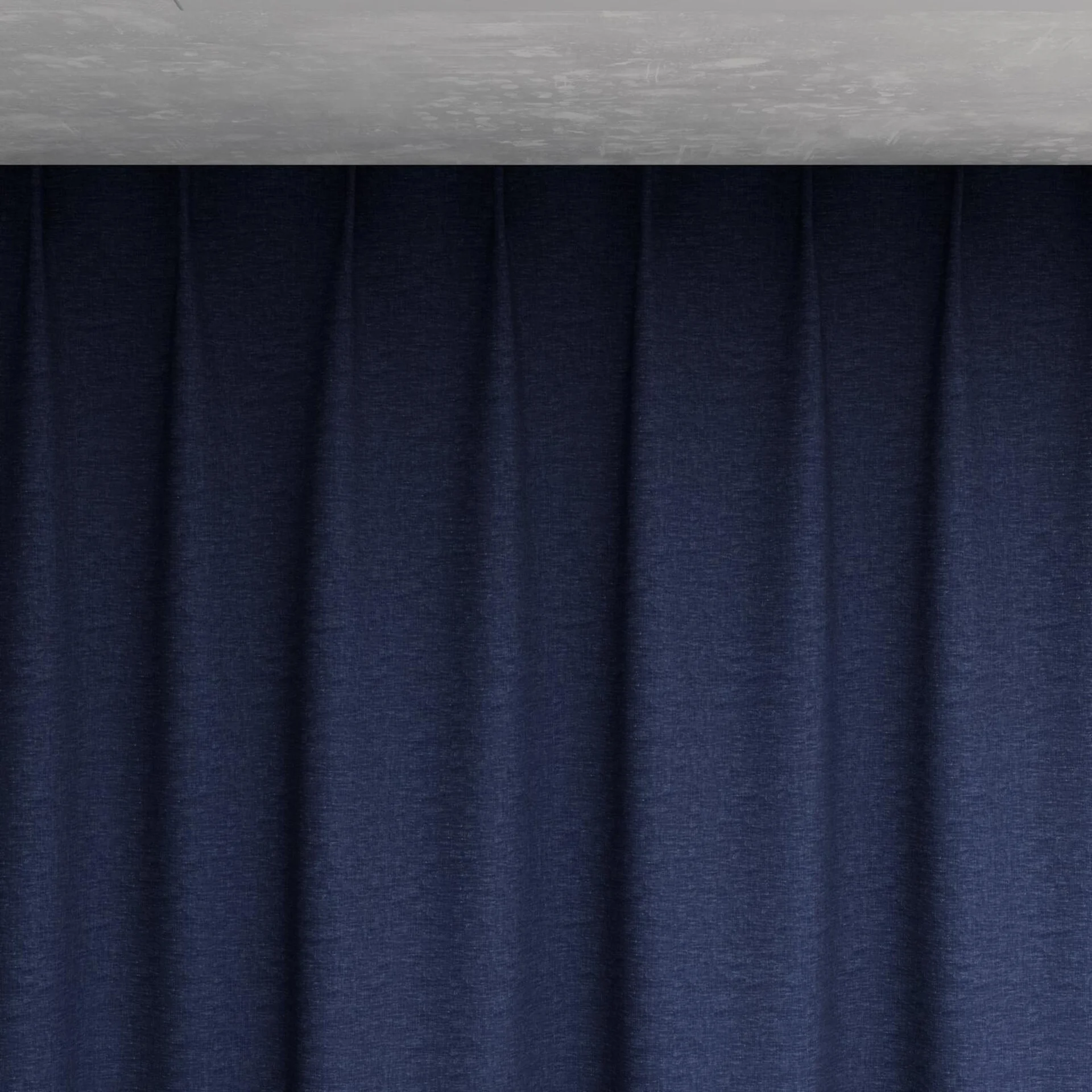 Top view of Coverlet Denim, pinch pleat