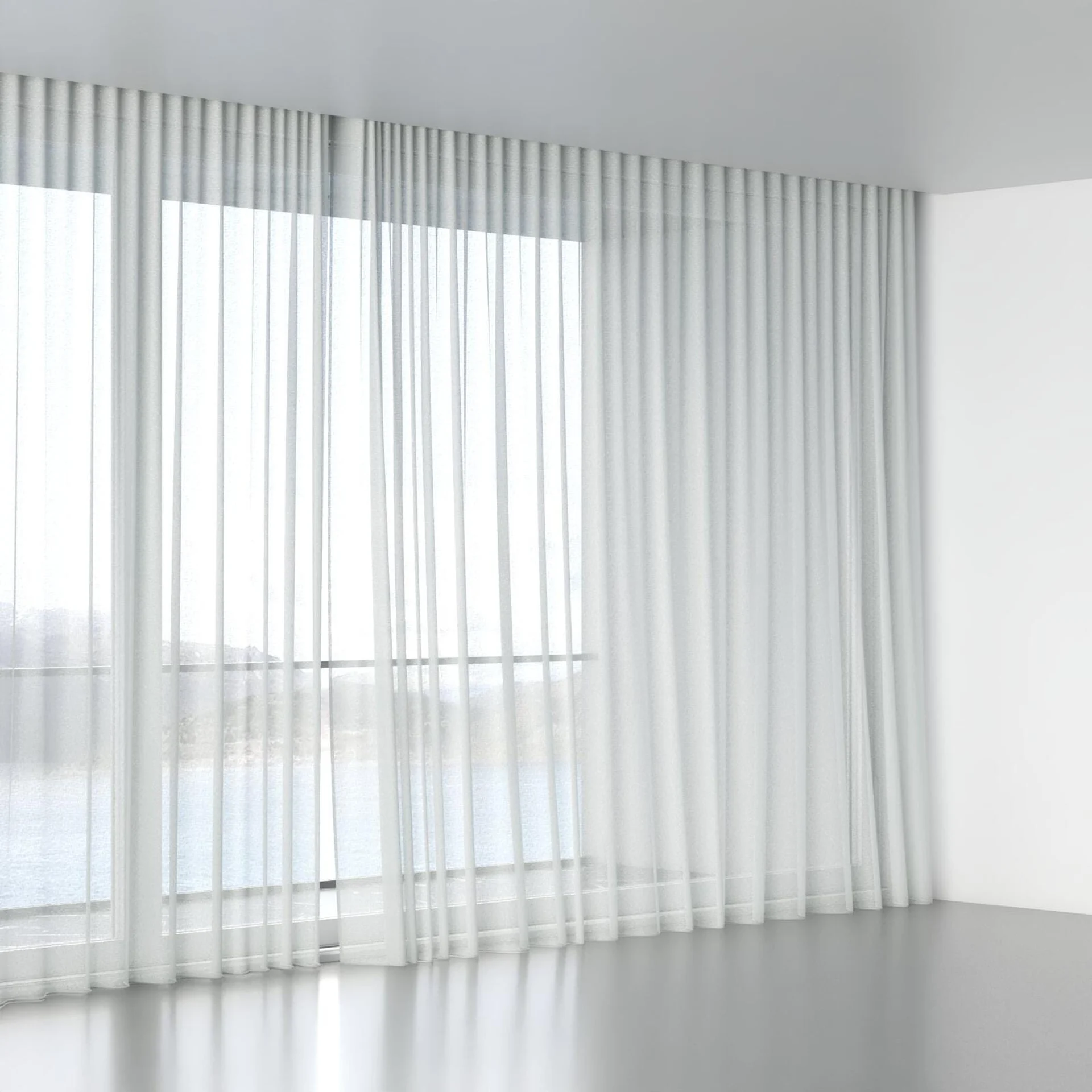 Full view of Laconia Air Duckegg, wave pleat