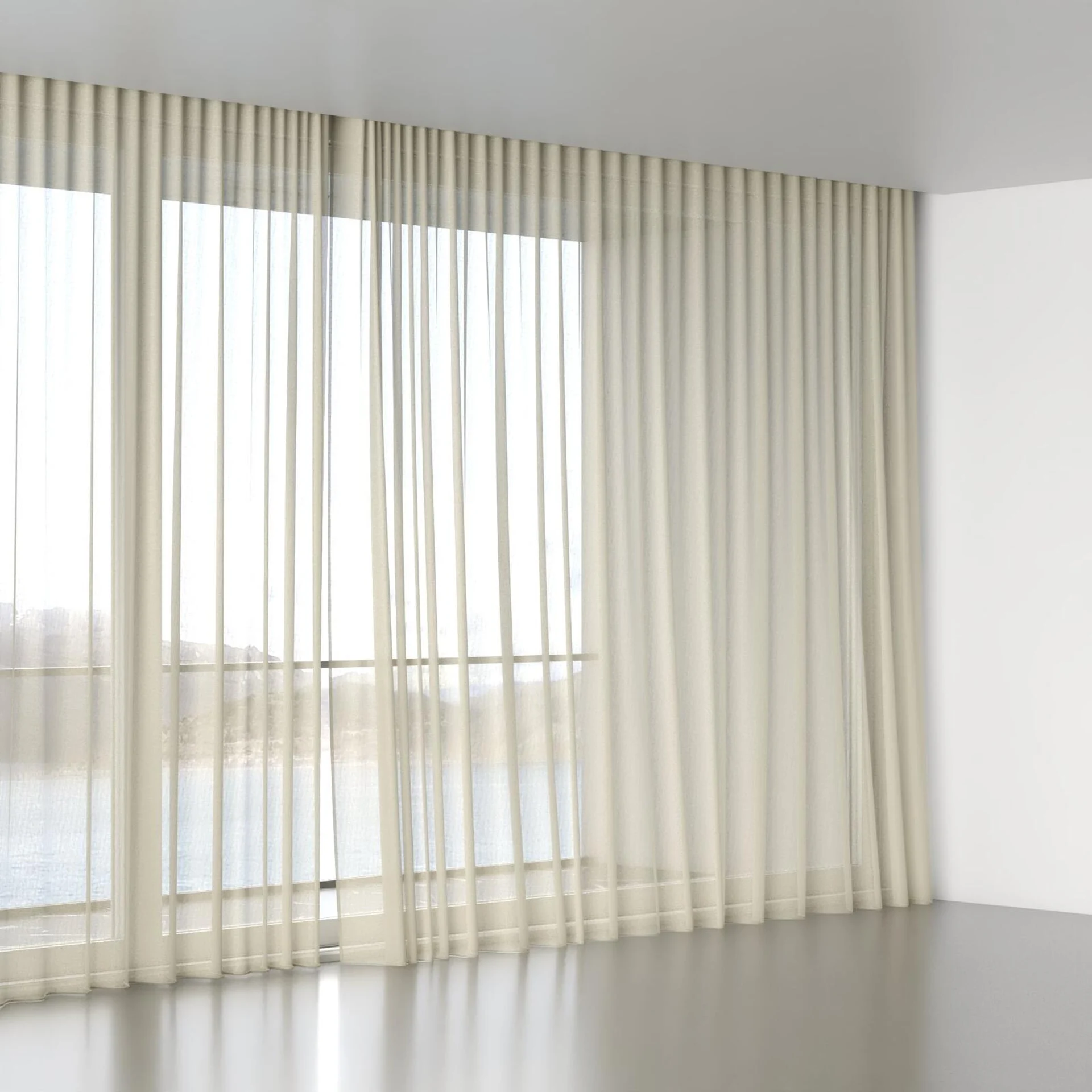 Full view of Alcova Desert, wave pleat